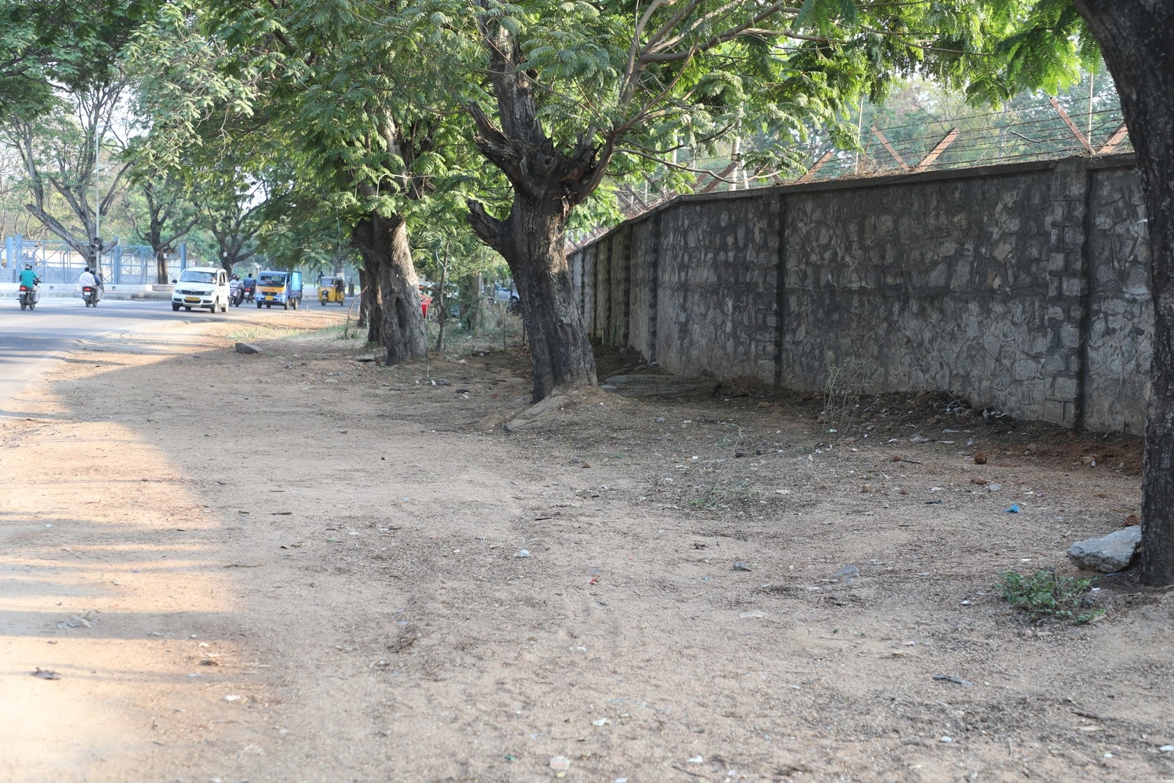 Road leading to North Gate after cleaning during Swachhata Pakhwada.