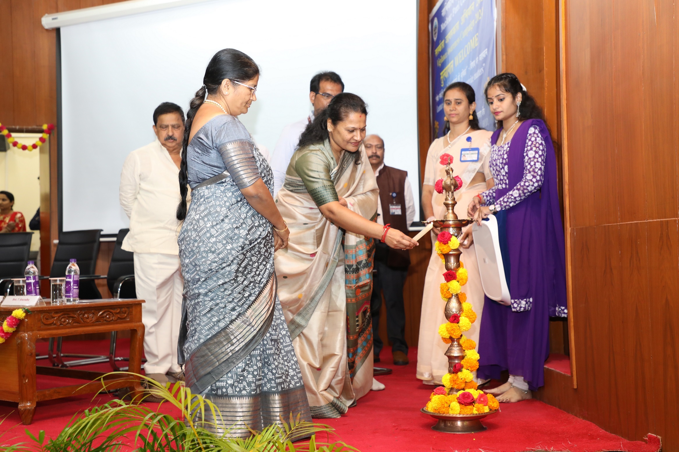 Lighting of Lamp by Chief Guest.