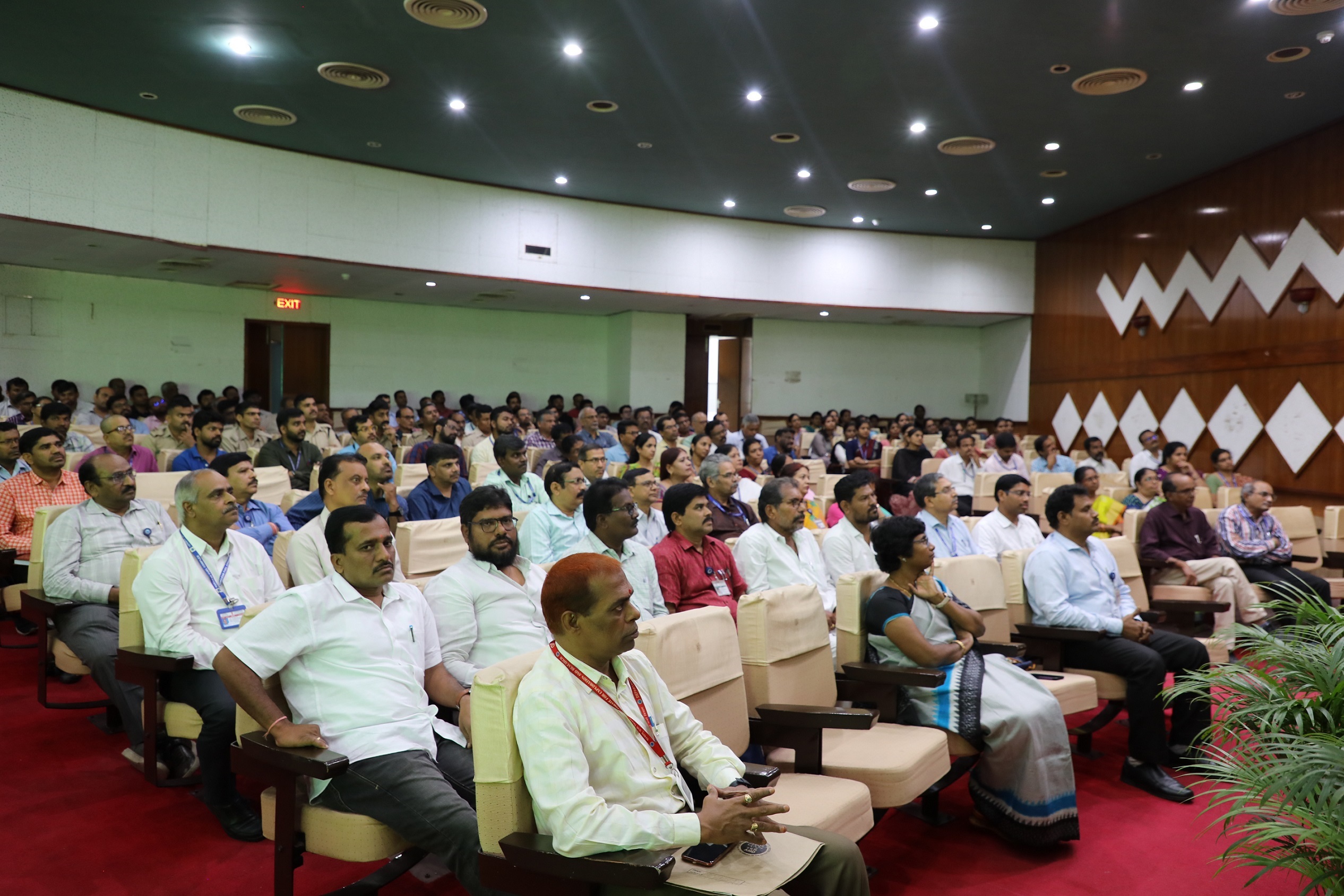 Gathering  for the programme.