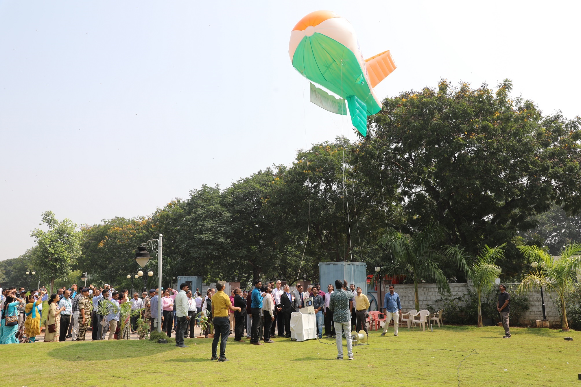Dignitaries during the release of Kytoon designed by TIFR for sensitizing citizens on prevention of corruption.