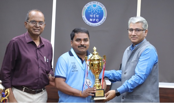Shri R. Prasada Rao of Nuclear Fuel Complex, Hyderabad has Secured 2nd place in All India Civil Services Carrom Tournament, 2024-25.