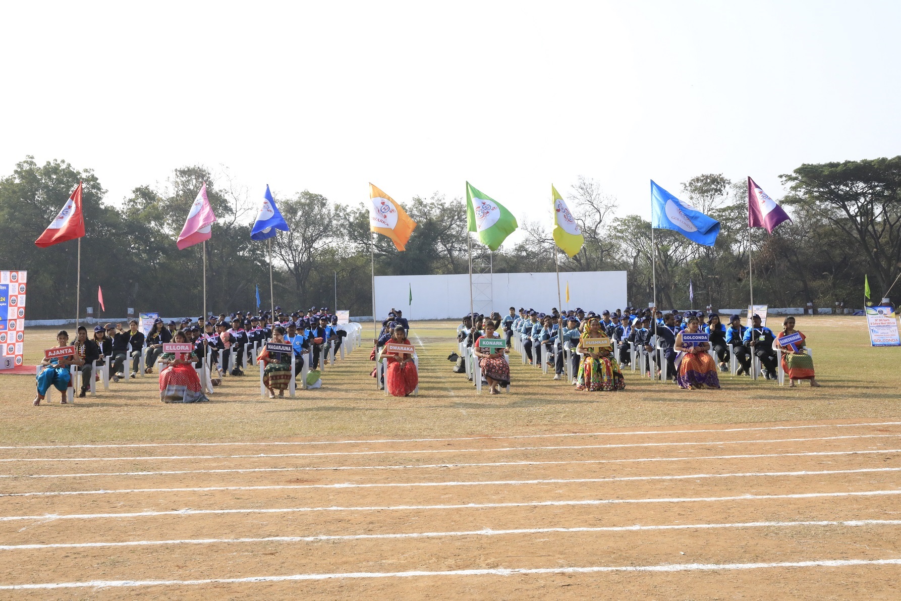  Athletes from eight DAE teams were gathered for opening ceremony.