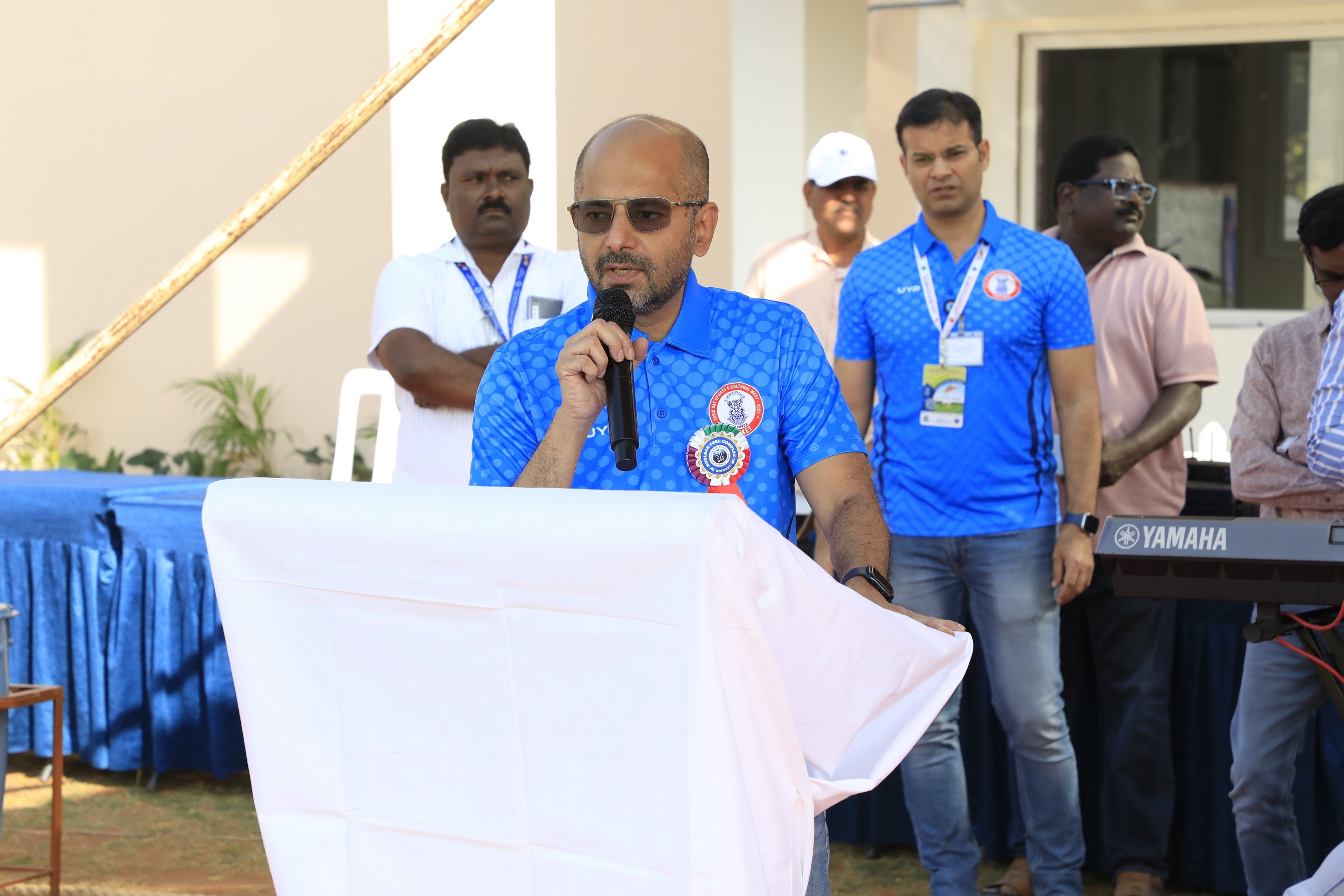 Chief Guest  Shri Ajay Ramesh Sule (Additional Secretary, DAE, Mumbai and President, DAE Sports & Cultural Council) during opening ceremony of XXXIX DAE Sports & Cultural Meet – Cricket tournament.