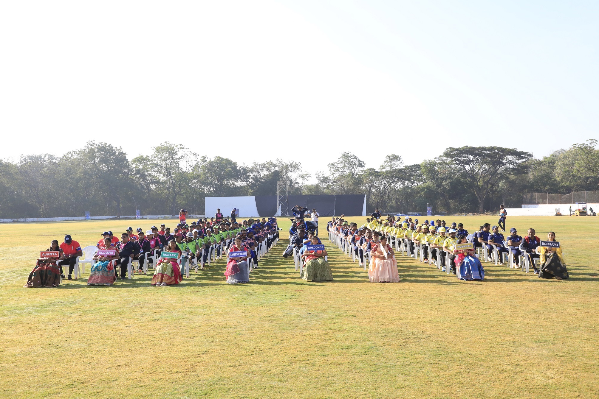 Players at XXXIX DAE Sports & Cultural Meet – Cricket tournament.