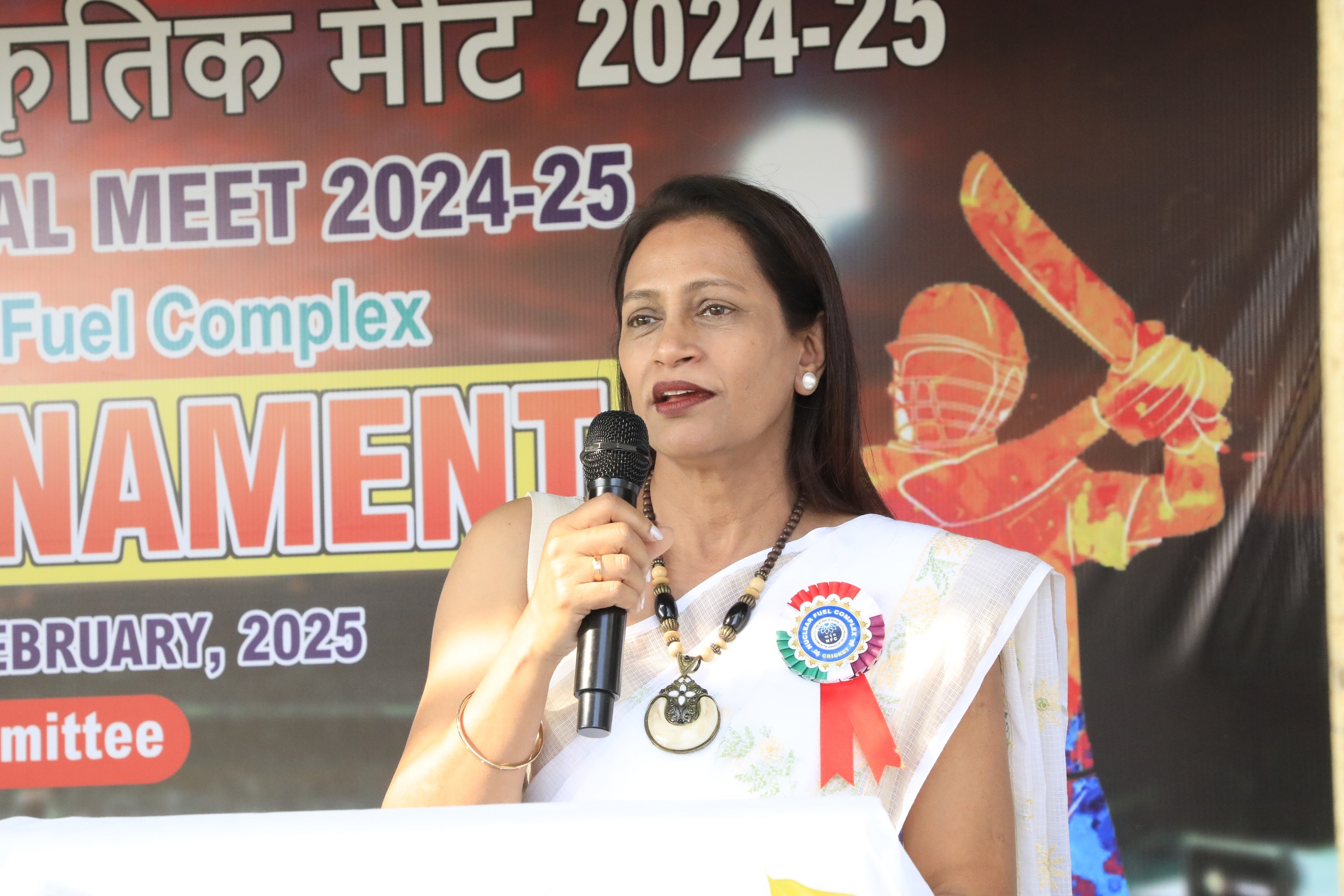 Chief Guest Dr B.K. Sapra, HEAD, Radiological physics & advisory Division, Secretary, DAE S & CC  during Closing ceremony of XXXIX DAE Sports & Cultural Meet – Cricket tournament.