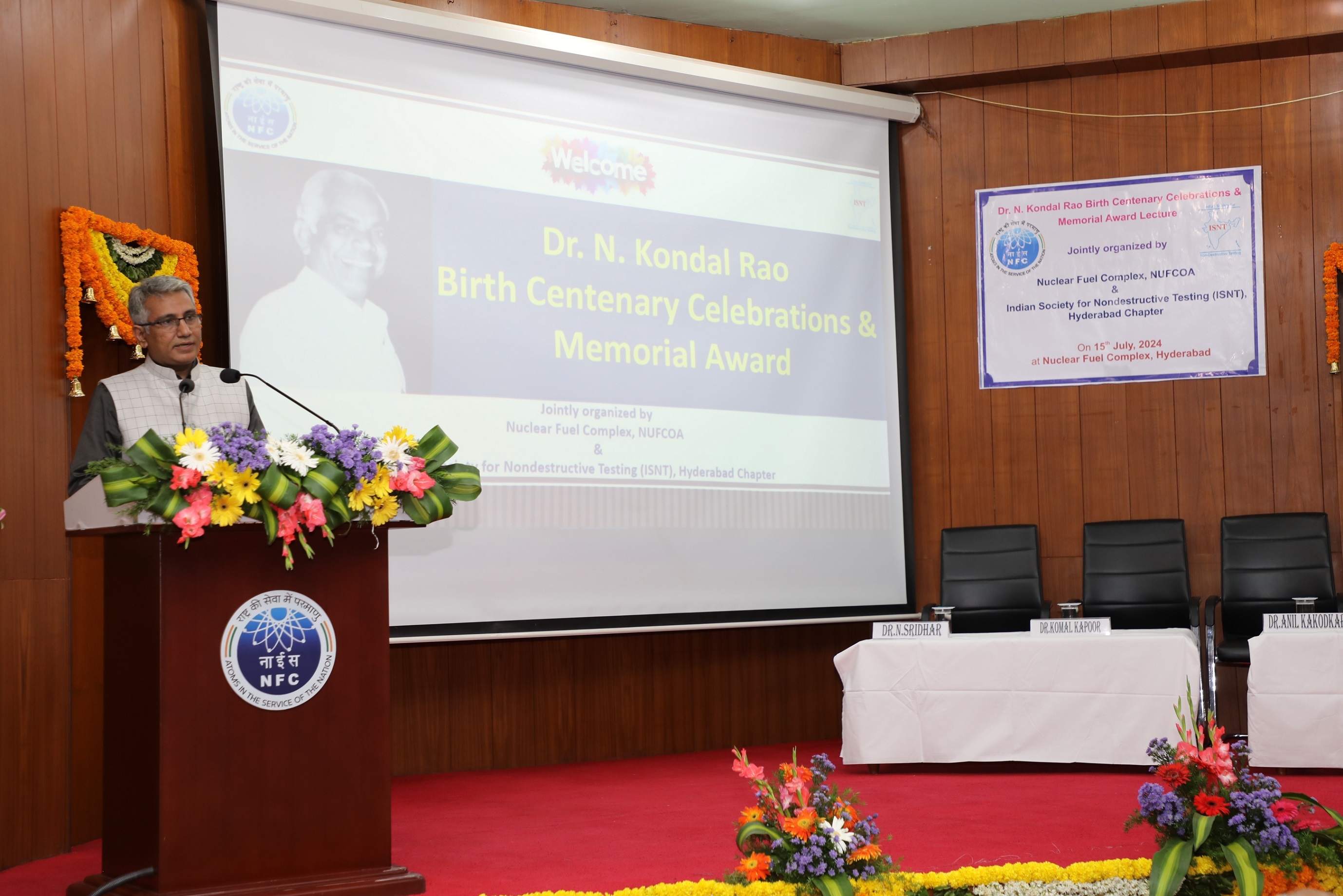 Dr. Komal Kapoor, Chairman & CE, NFC addressing the gathering. 