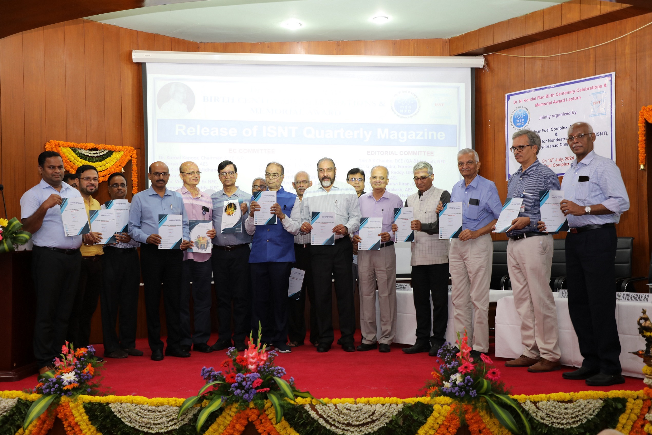  Quarterly Newsletter of ISNT Issue no.04, July 2024 was released by Chief Guest and other dignitaries.