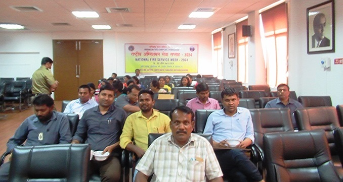 Quiz competition among the employees. 