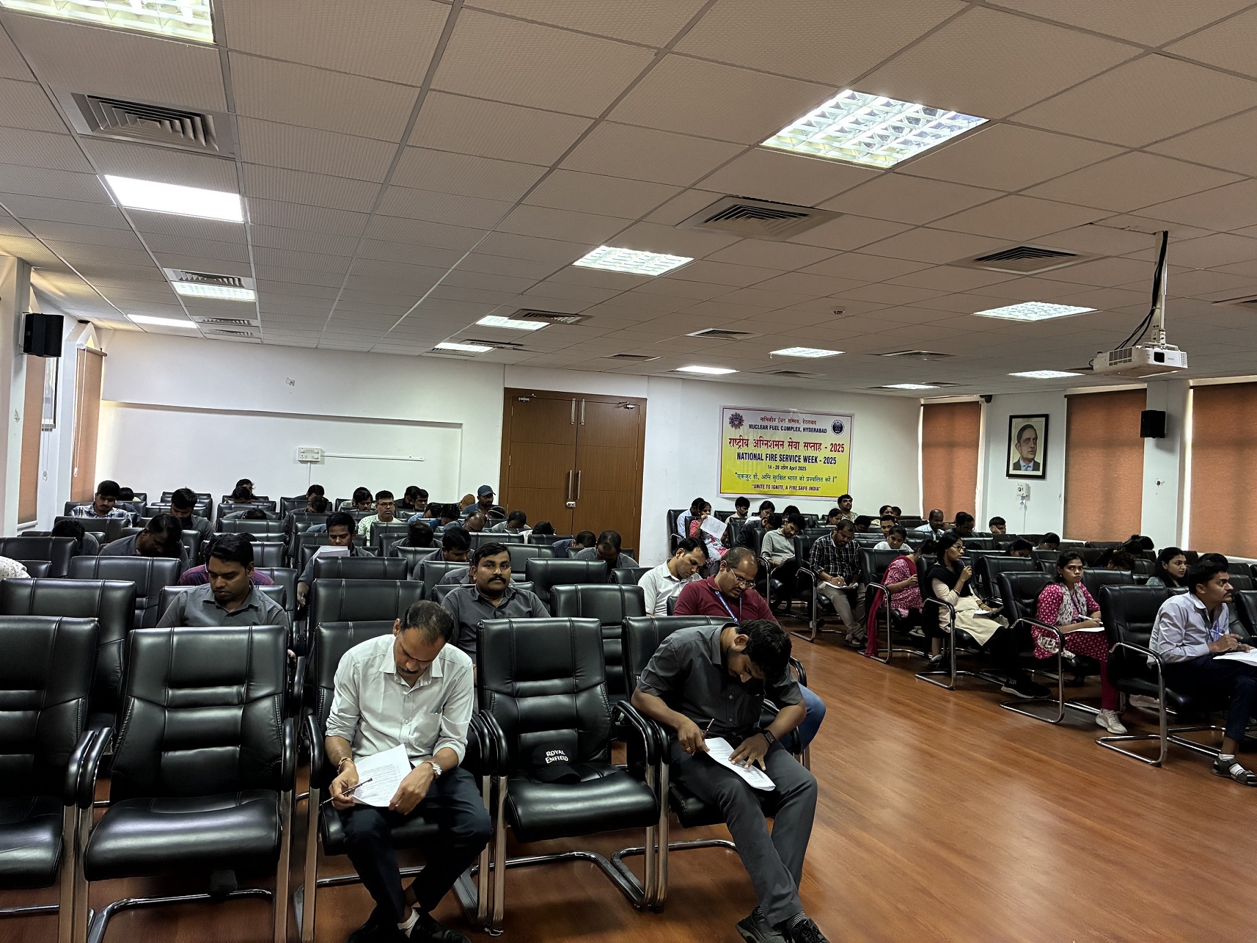 Quiz competition among the employees.