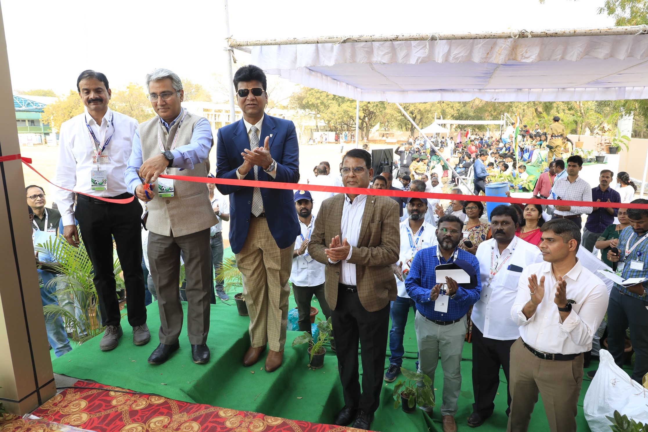 Inauguration of renovated Milkha Singh Kreeda Prangan with floodlights, NFC.