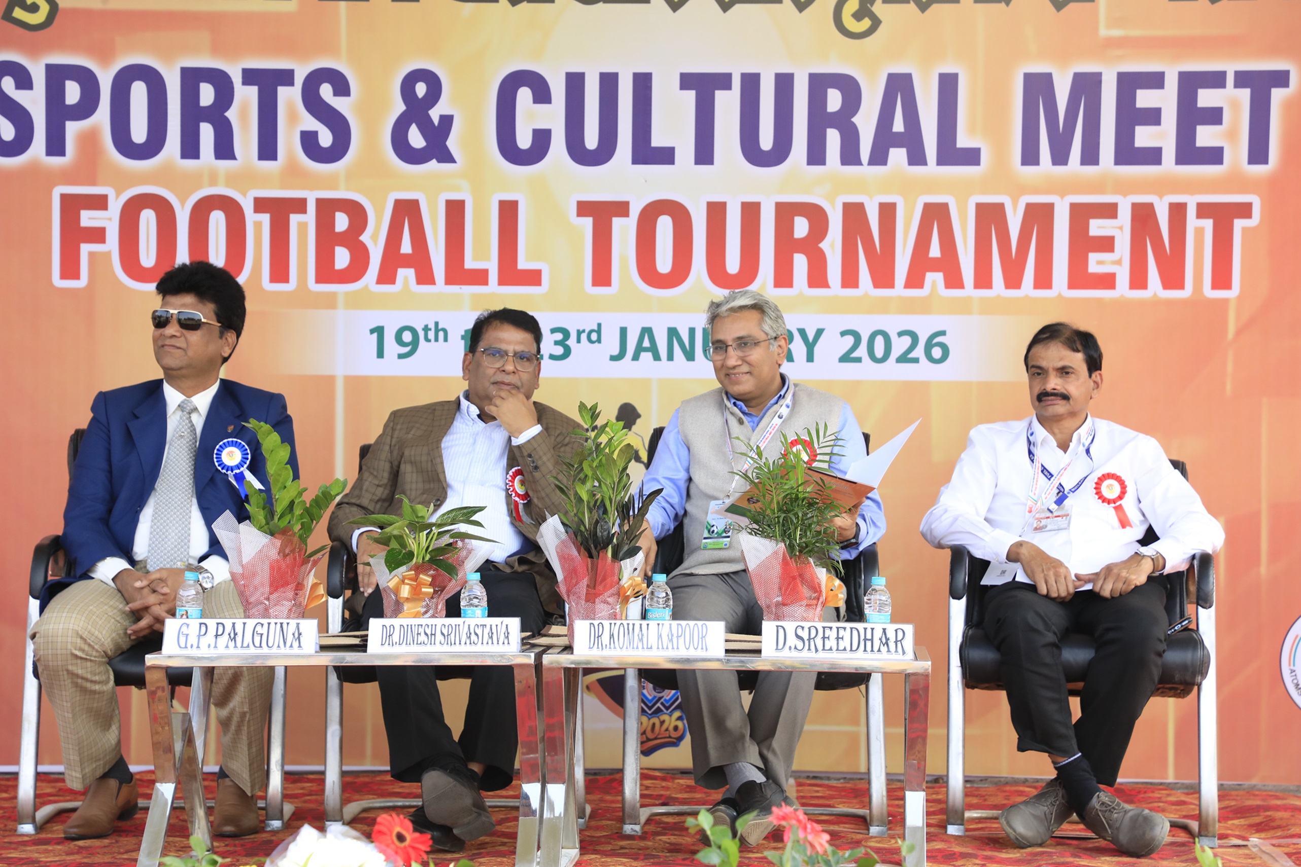 Opening Ceremony of 40th  DAE Sports & Cultural Meet – Football tournament.