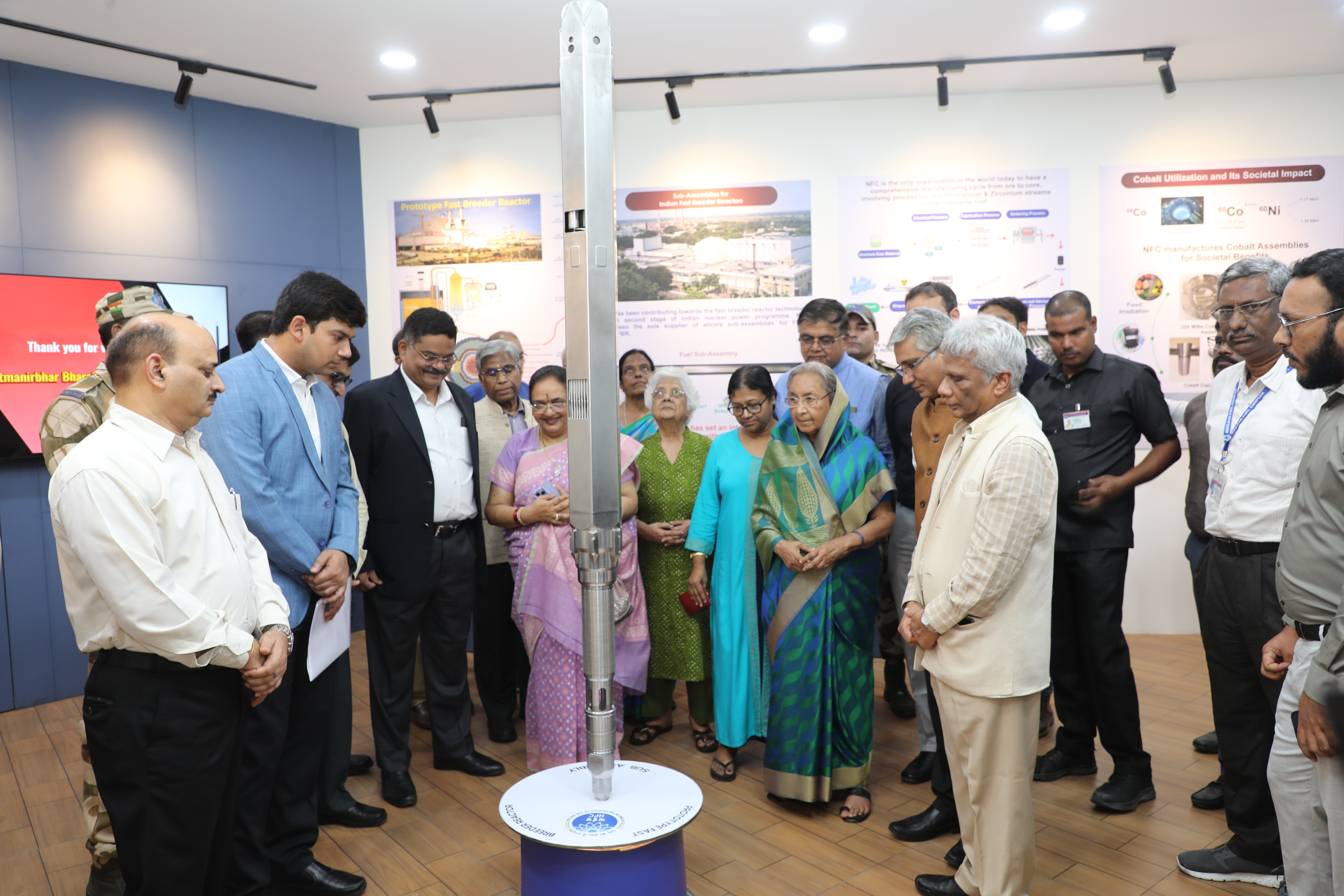 Briefing about the Gallery by CE, NFC to The Chairman, AEC & Secretary, DAE.