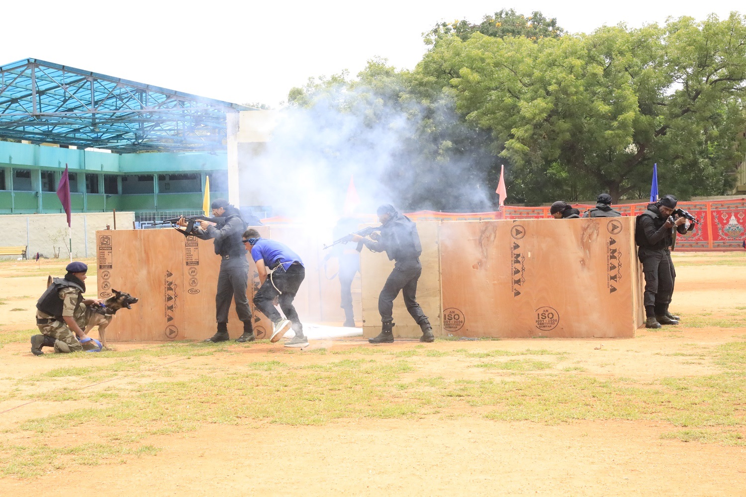 Central Industrial Security Force demonstration at NFC-Hyderabad. 