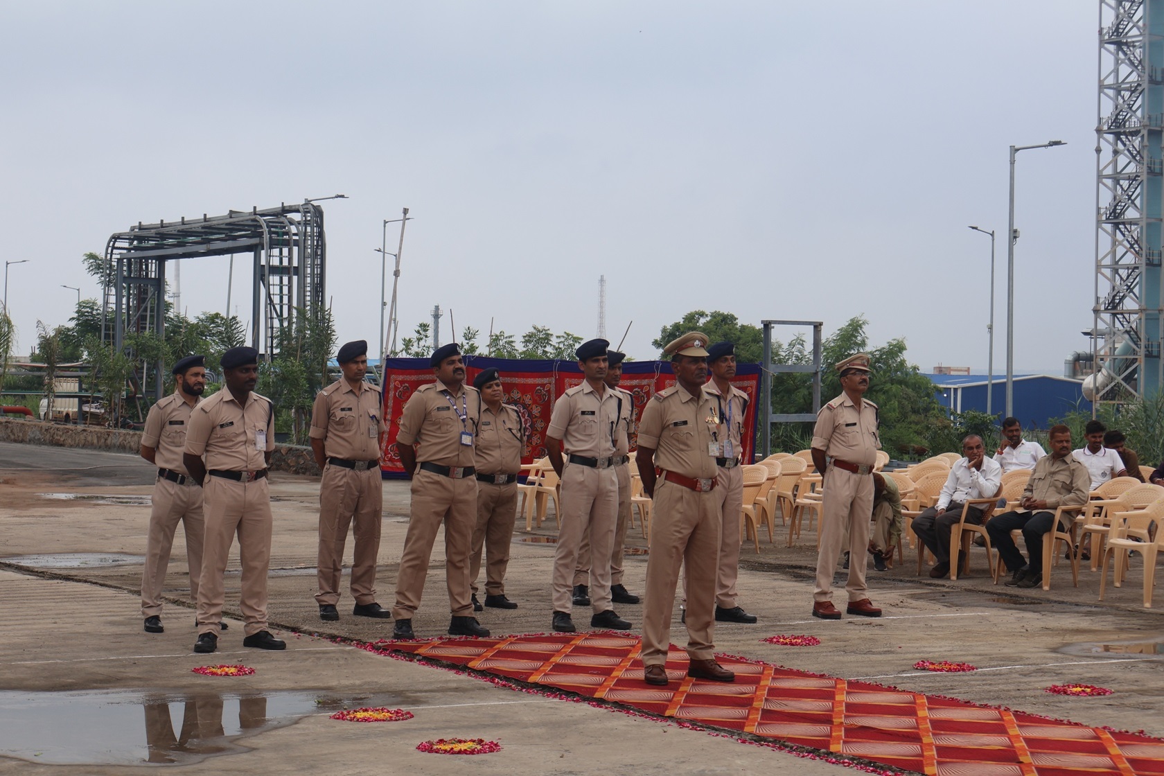 Parade by Central Industrial Security Force of NFC-Kota.
