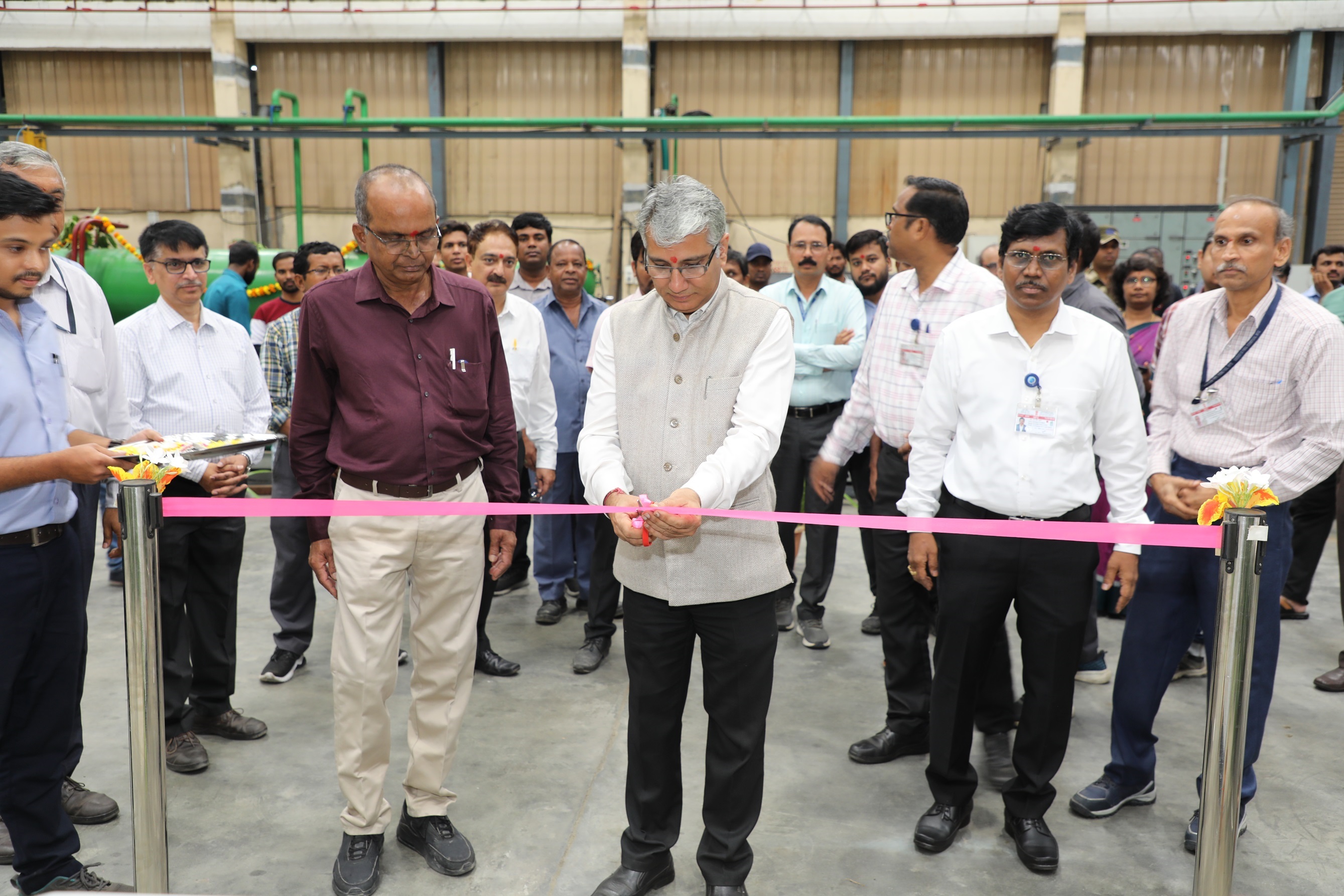 Inauguration of Tube Straightening Machine.