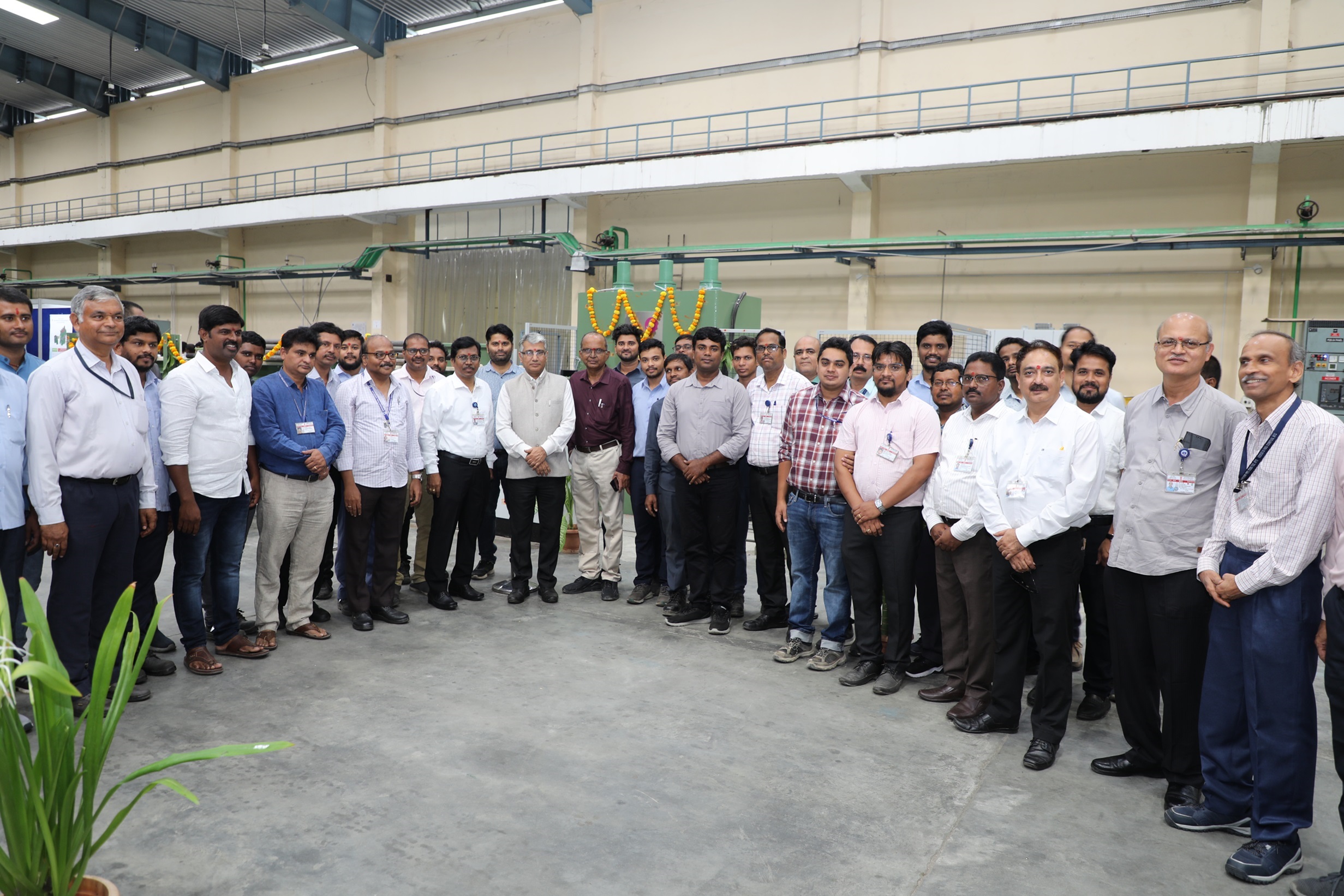 Inauguration of Tube Straightening Machine. 