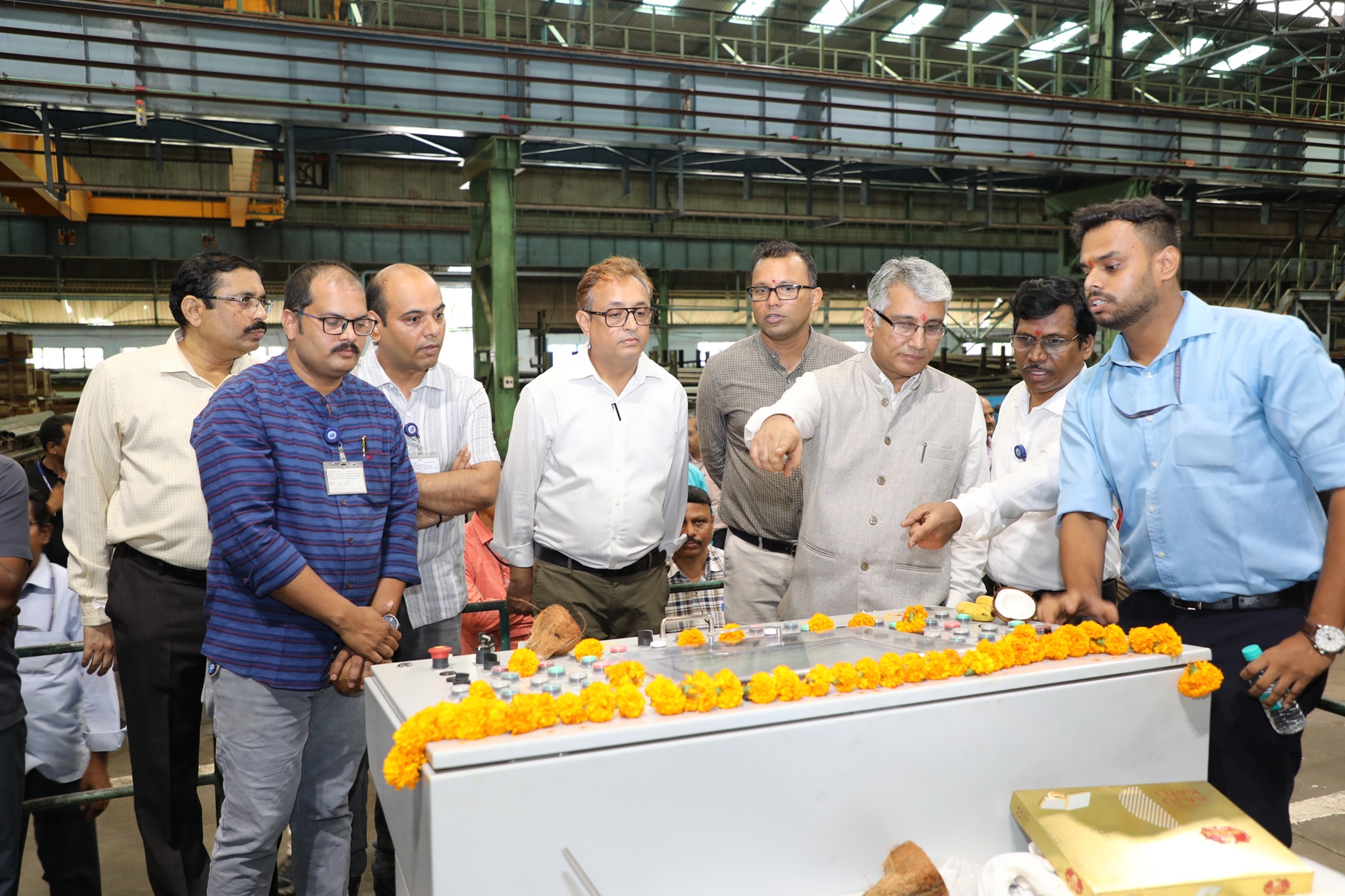 Inauguration of Modernized Control System for Straightening Machine. 