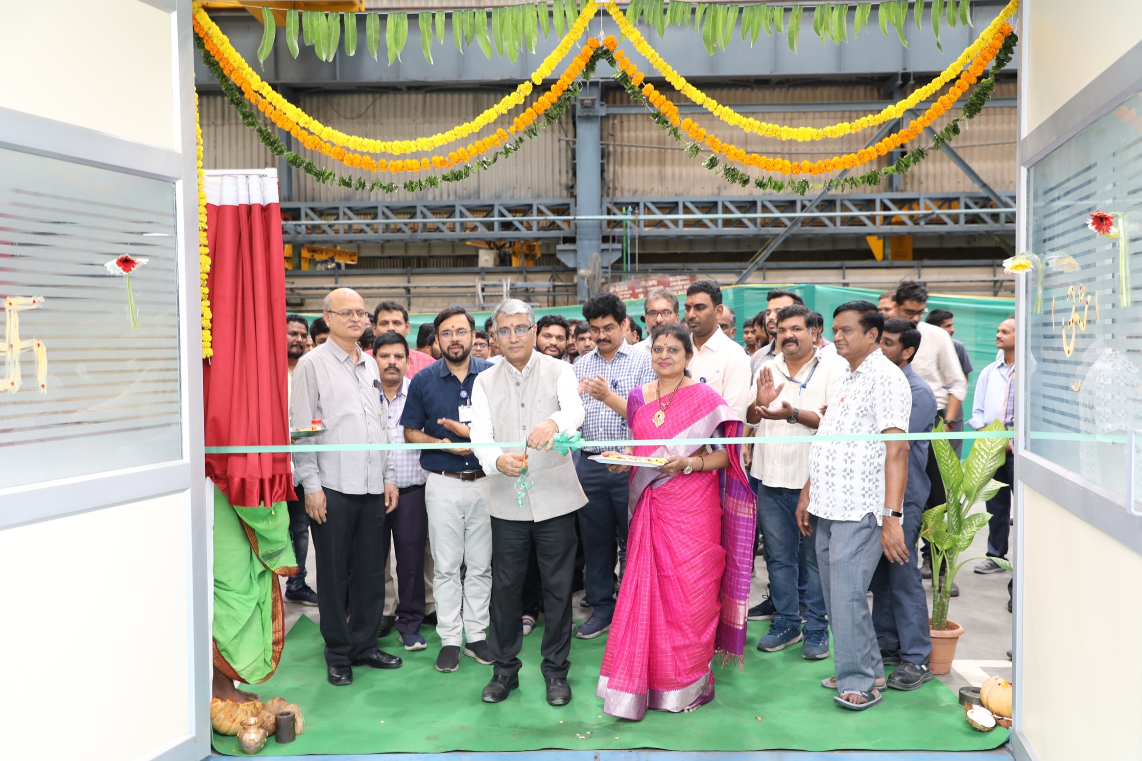 Inauguration of Bar Testing Machine.