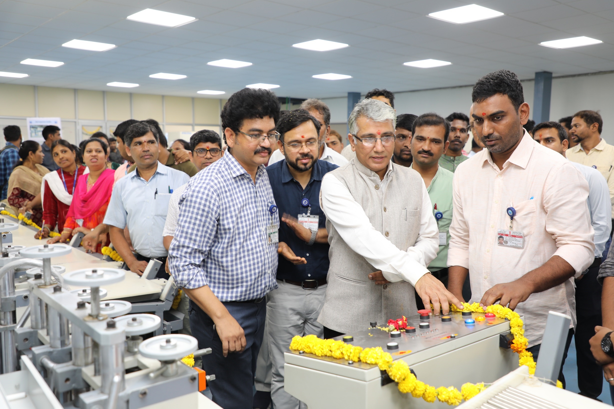 Inauguration of Bar Testing Machine. 