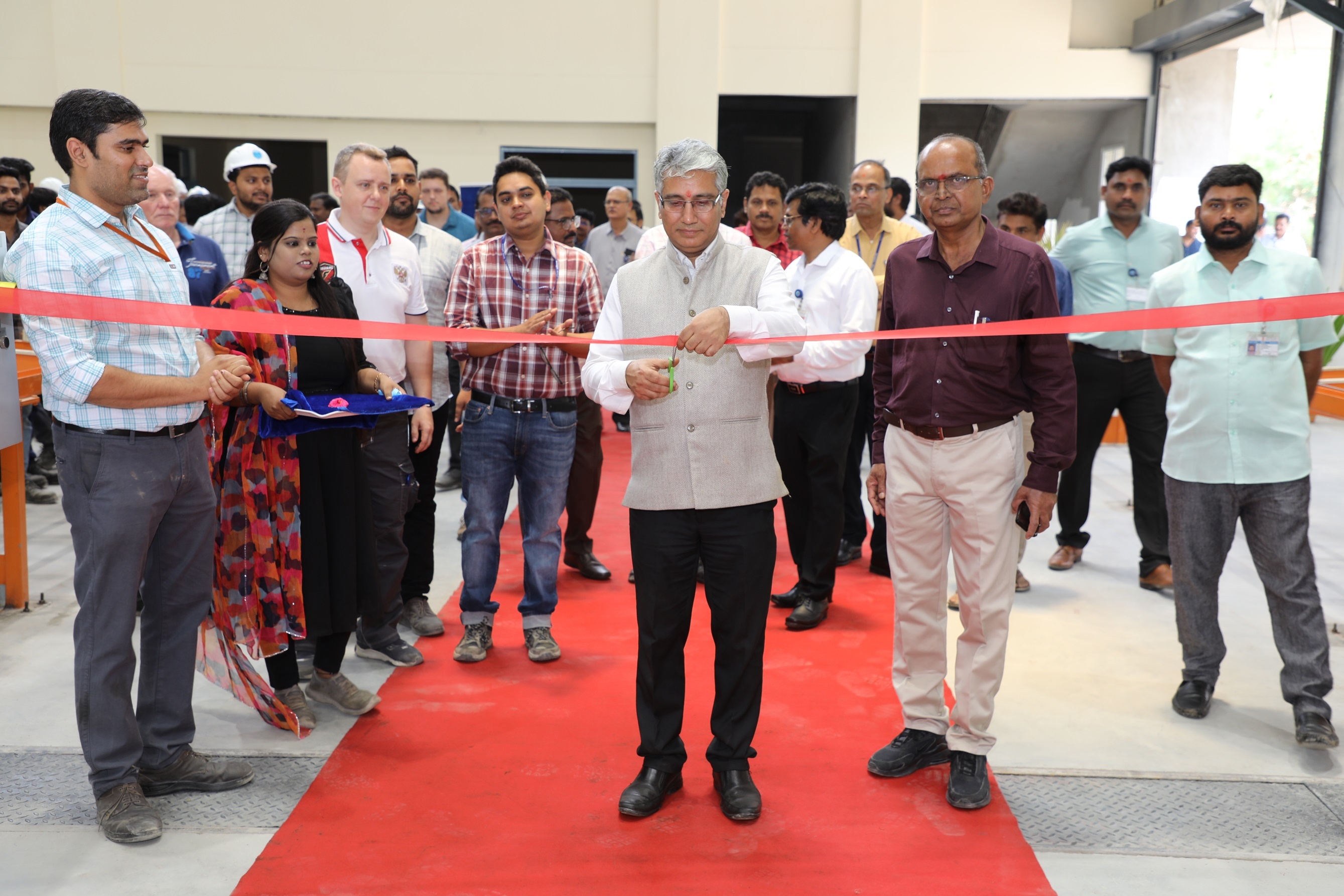 Inauguration of Tube reducing mills. 