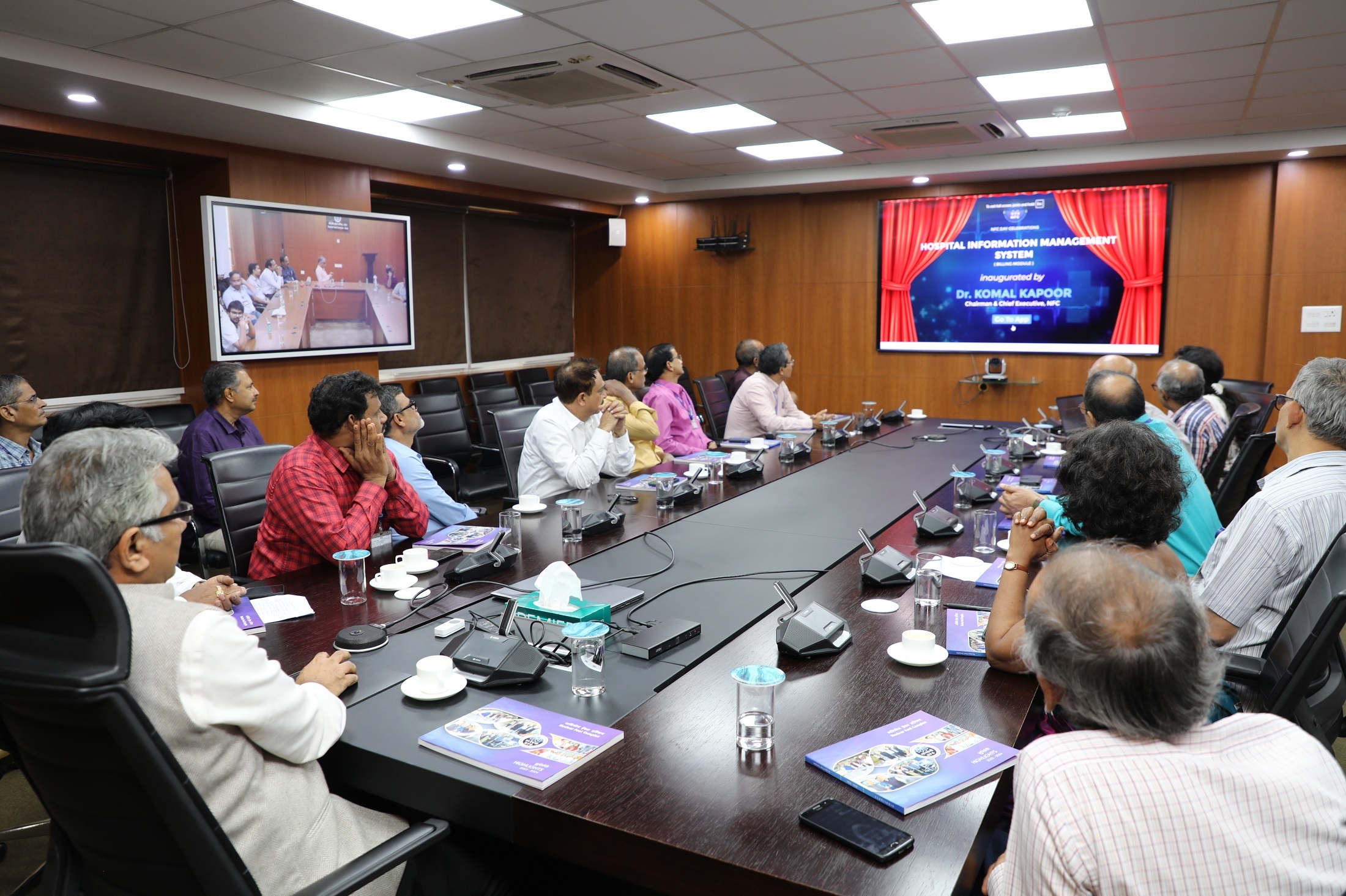 Inauguration of Software a) Hospital Information Management System (Billing Module), b) Tool Room (Order Booking) , c) New Laboratory Information Management System.