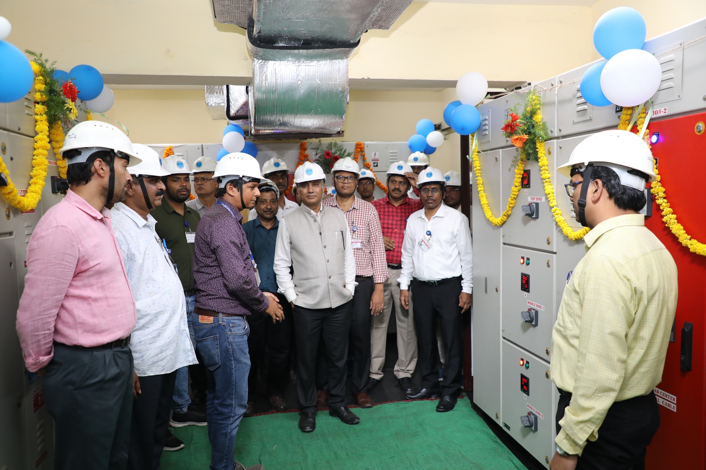 Inauguration of Control Panels for Reduction Furnaces. 