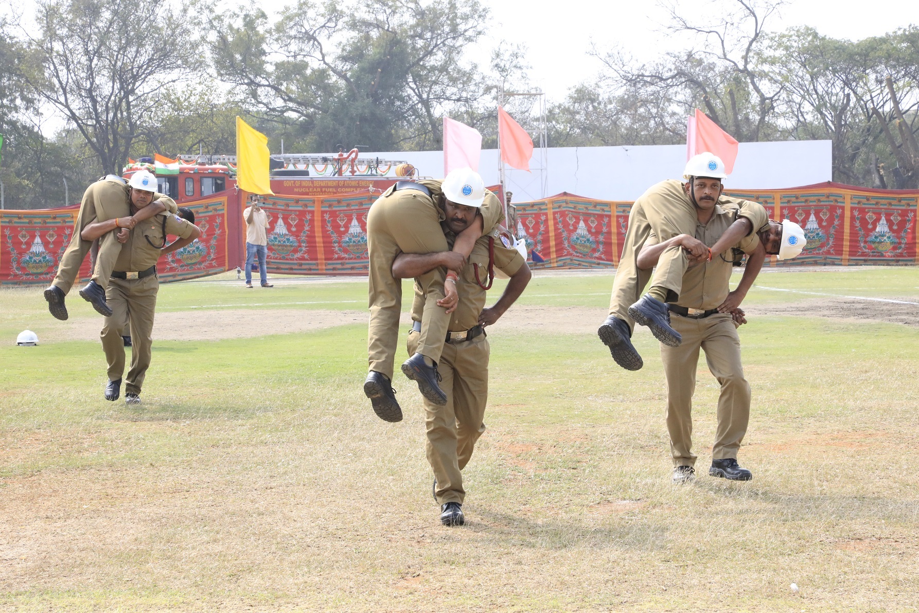 Fire drill by Fire services staff, NFC. 