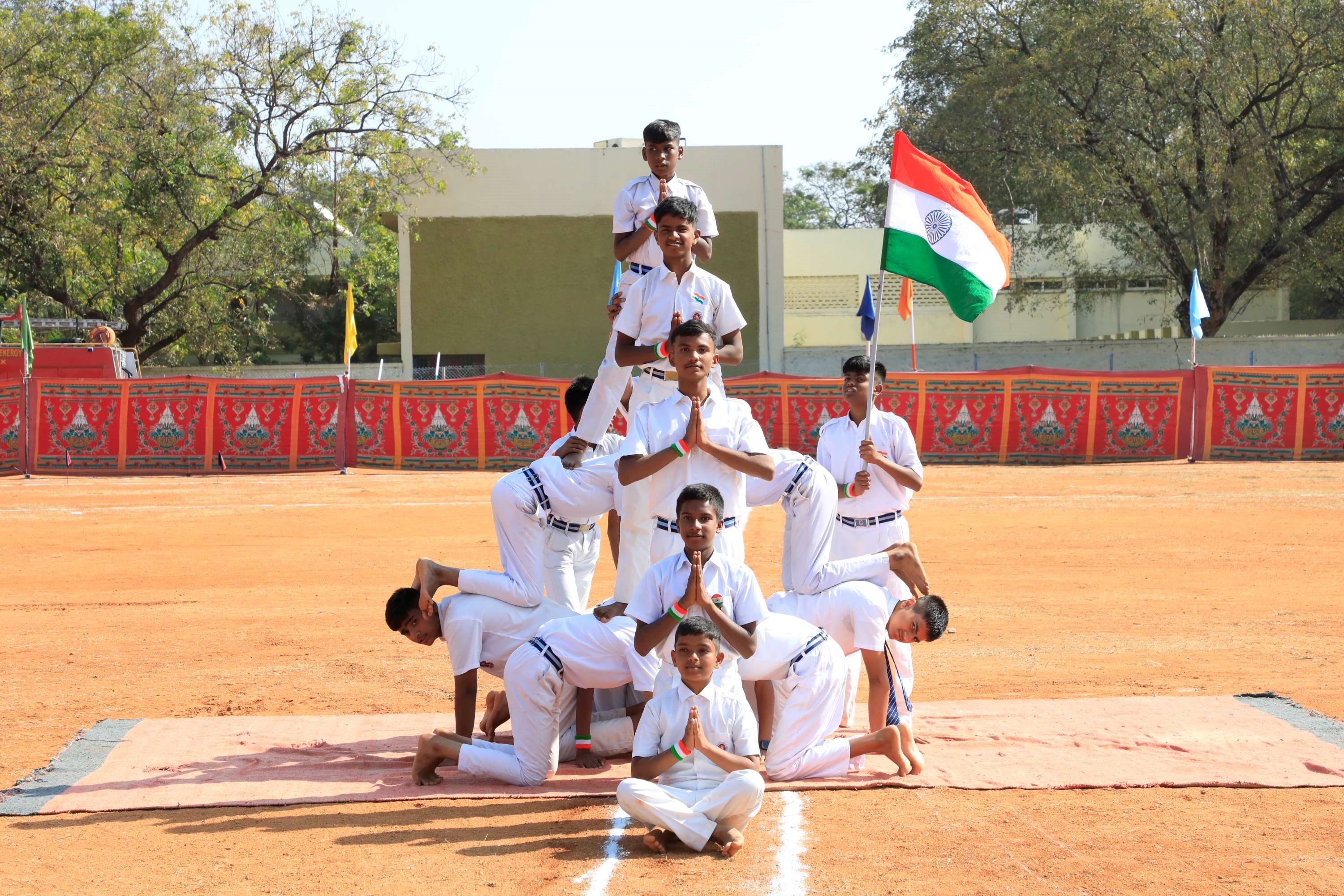 Patriotic presentation by students of AECS, Hyderabad.