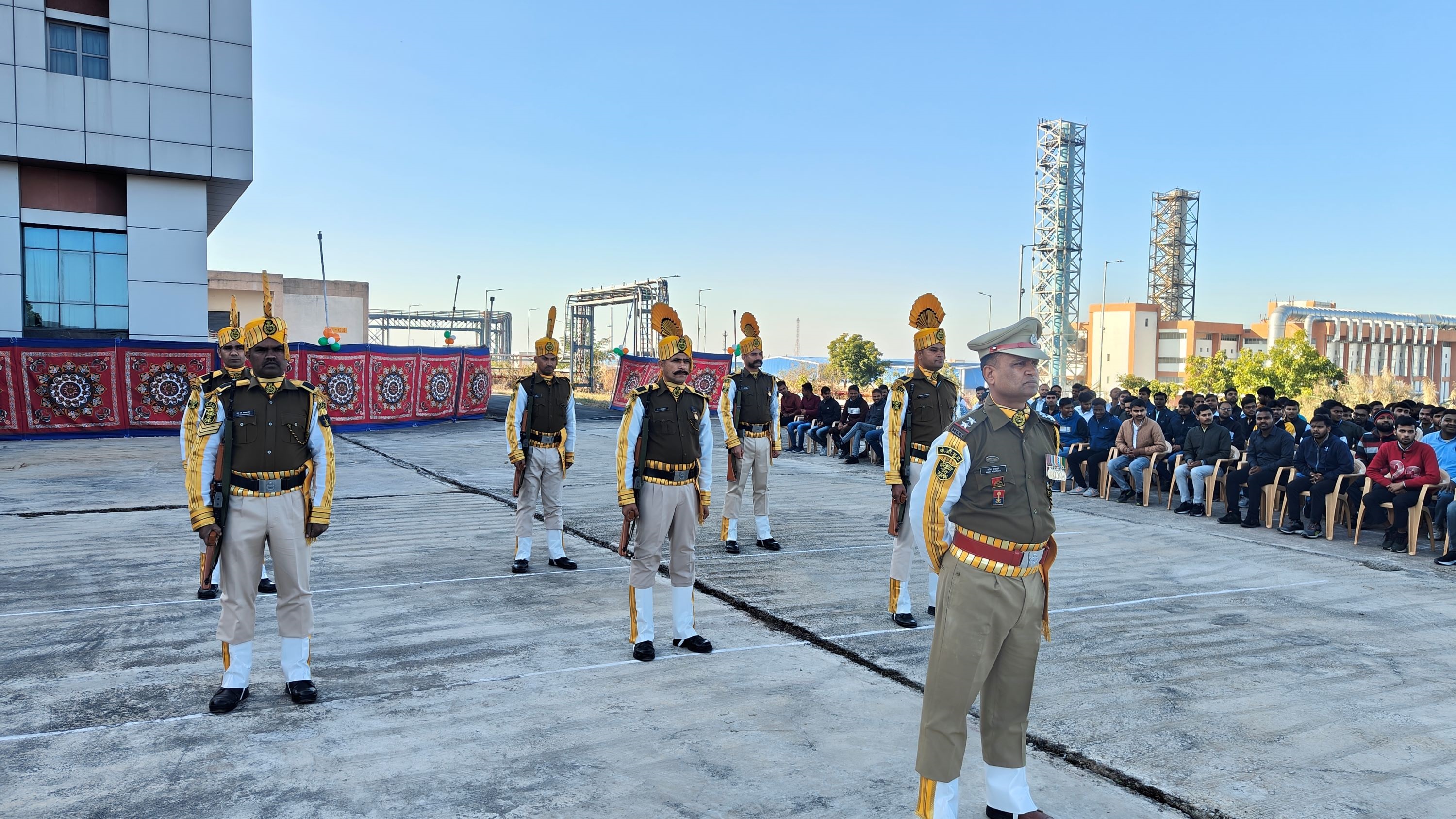 Personnel of Central Industrial Security Force at NFC-Kota.