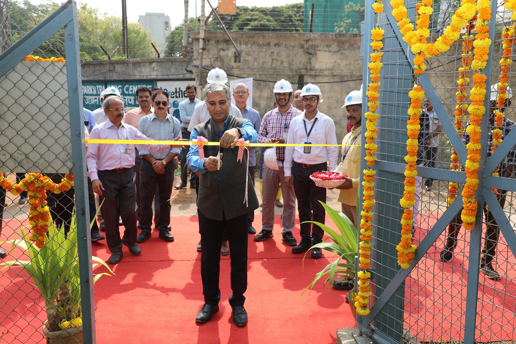  Inauguration of “Safety Park Model for Working on Roof Sheets” by Dr Komal Kapoor, Chairman & CE, NFC.