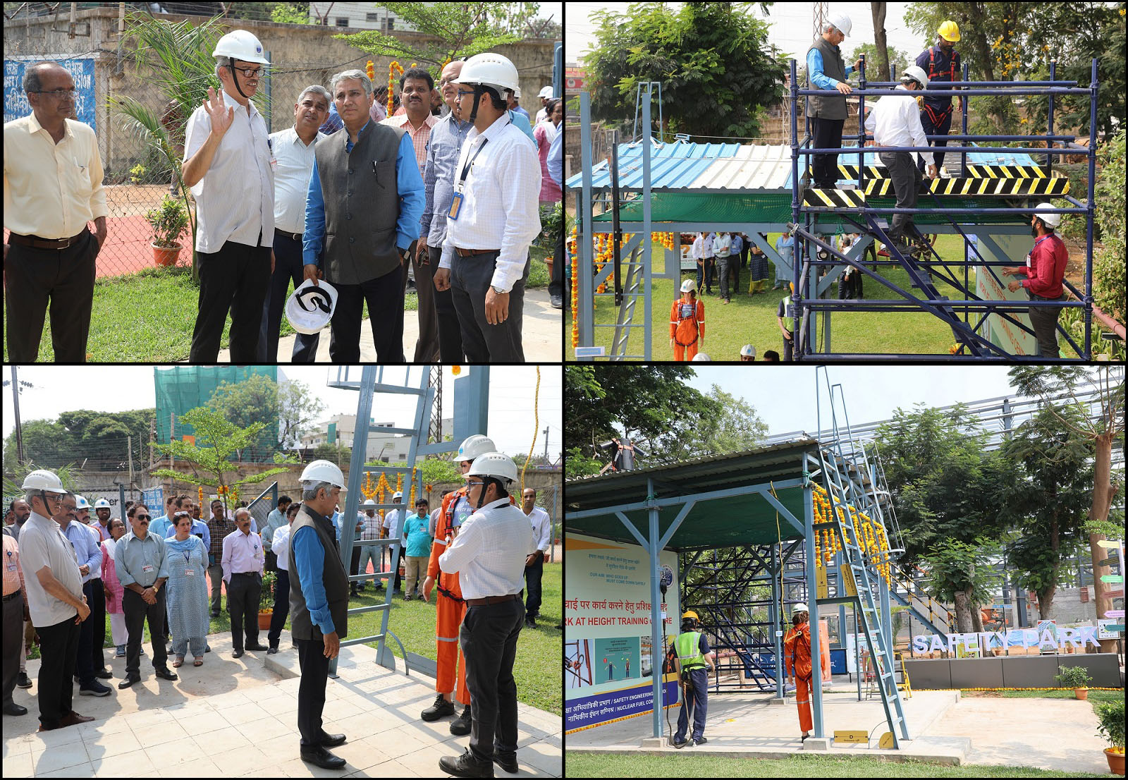 Briefing about and demonstration of demo models placed in the Safety Park Model to Dr Komal Kapoor, Chairman & CE, NFC. 