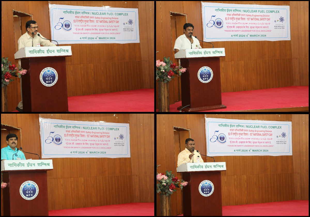 Welcome address by GM (Safety) & address by representatives of employees. 