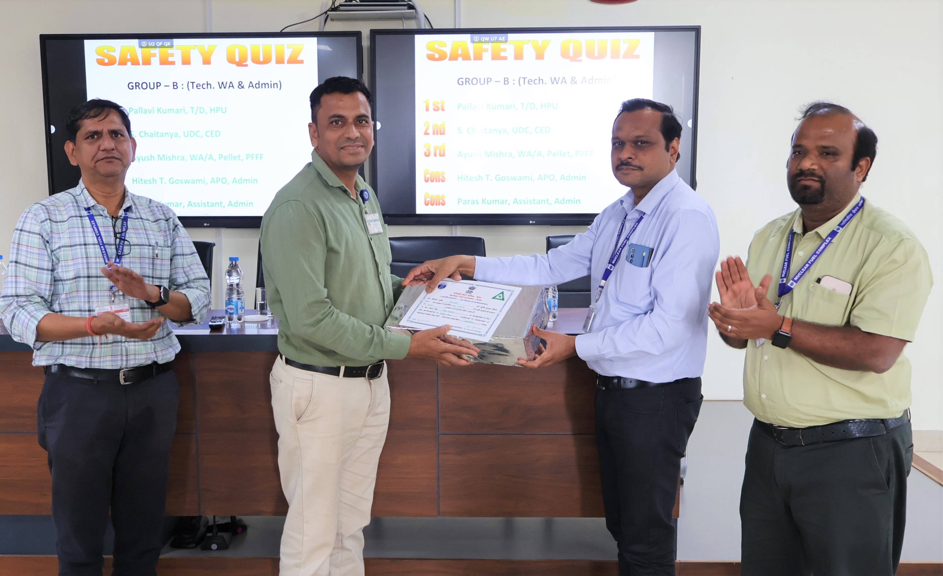 The gathering being addressed by Chief Engineer & Dy. Chief Executive (CED, PD & EP), NFC.