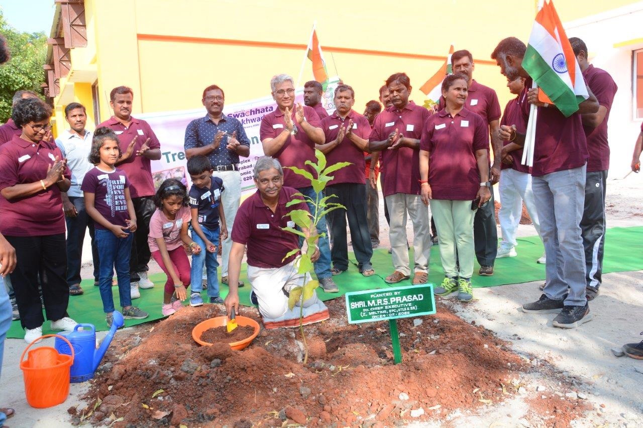 Tree plantation by DCE(Z, Melting, EPC, Uts & SR), NFC, at ZC, Pazhayakayal.