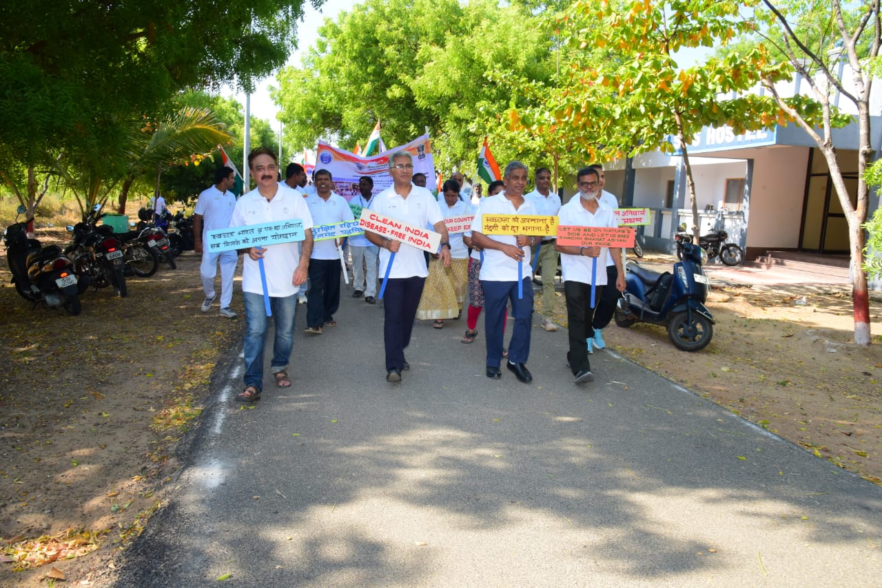 5K Walkathon on the eve of Swachhata Hi Seva 2024 at Zirconium Complex, Pazhayakayal.