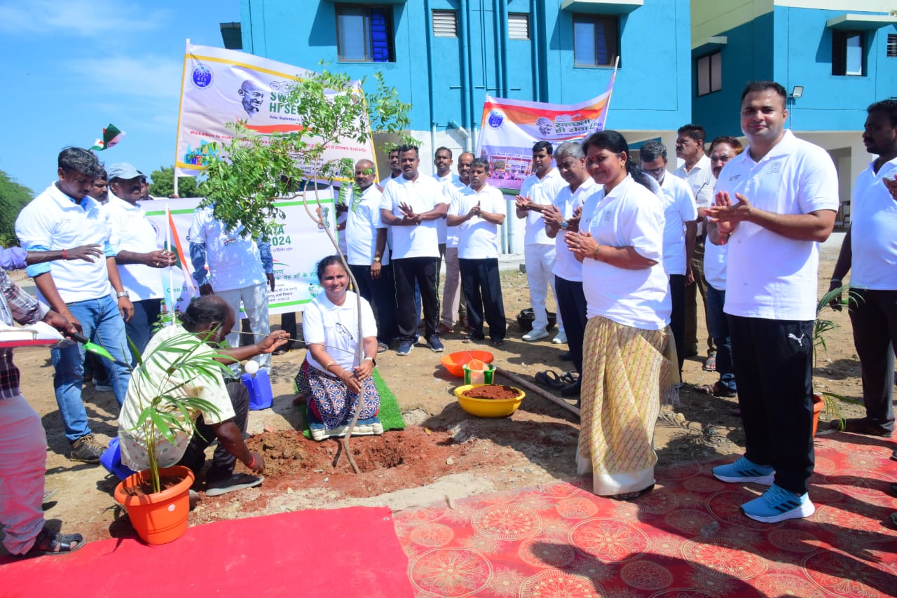 Tree plantation at ZC Township, Pazhayakayal by Smt. Rama Ramesh, GM (ZOP&ZC)