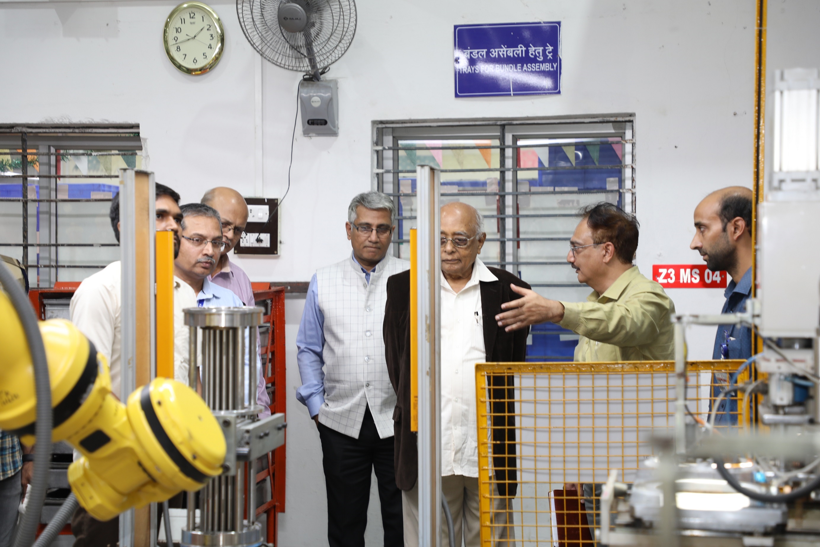 Dr R Chidambaram, Former Chairman, AEC; Former Chairman of the Scientific Advisory Committee to the Cabinet  visited fuel production plant along with Dr. Komal Kapoor, Chairman & CE, NFC and other Dy. Chief Executives Shri U.K. Arora & Shri R.K. Chaube. 