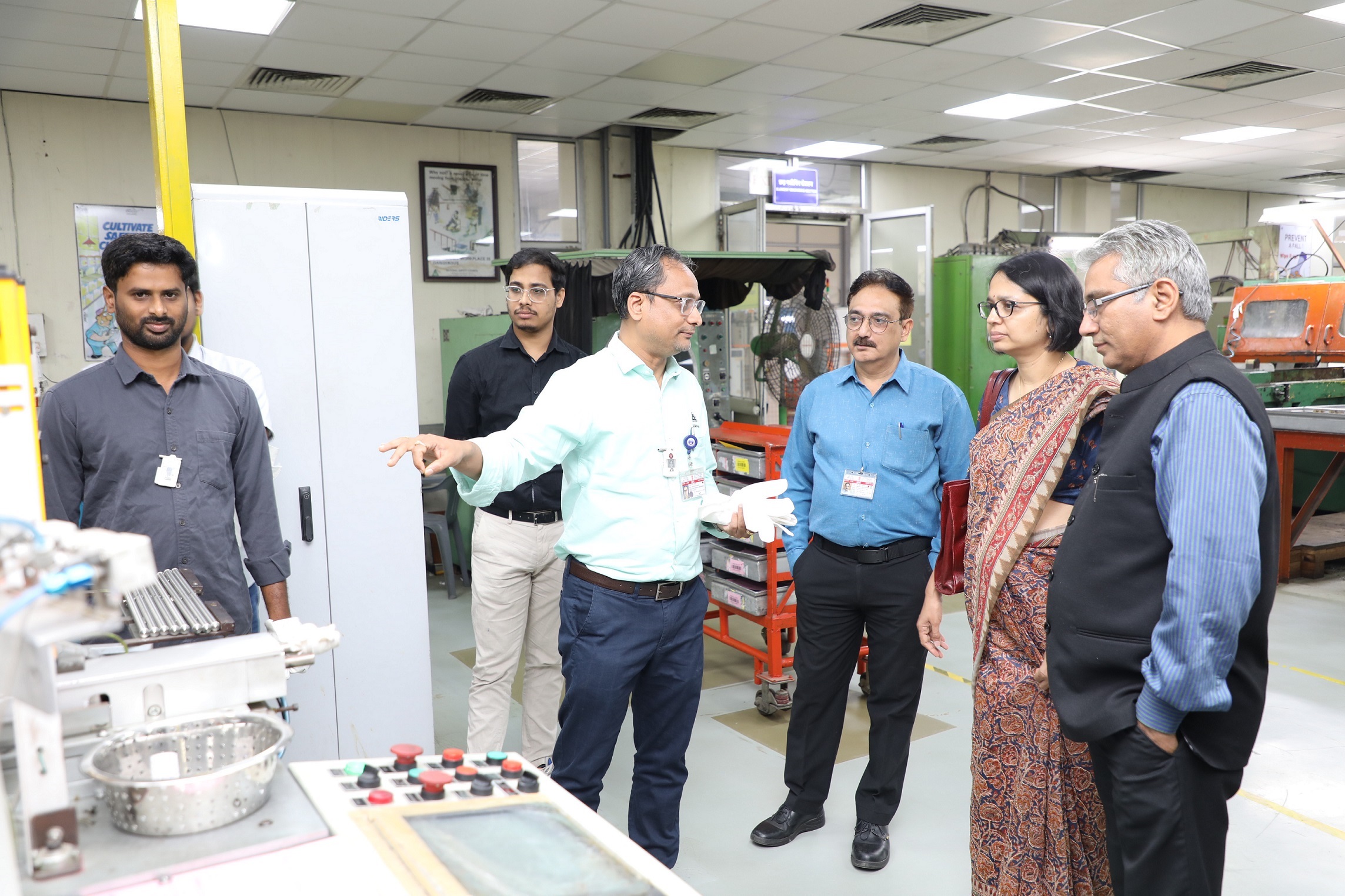 Ms Anjali Sinha, JS (I&M), DAE visited plants along with Dr. Komal Kapoor, Chairman & CE, NFC. 