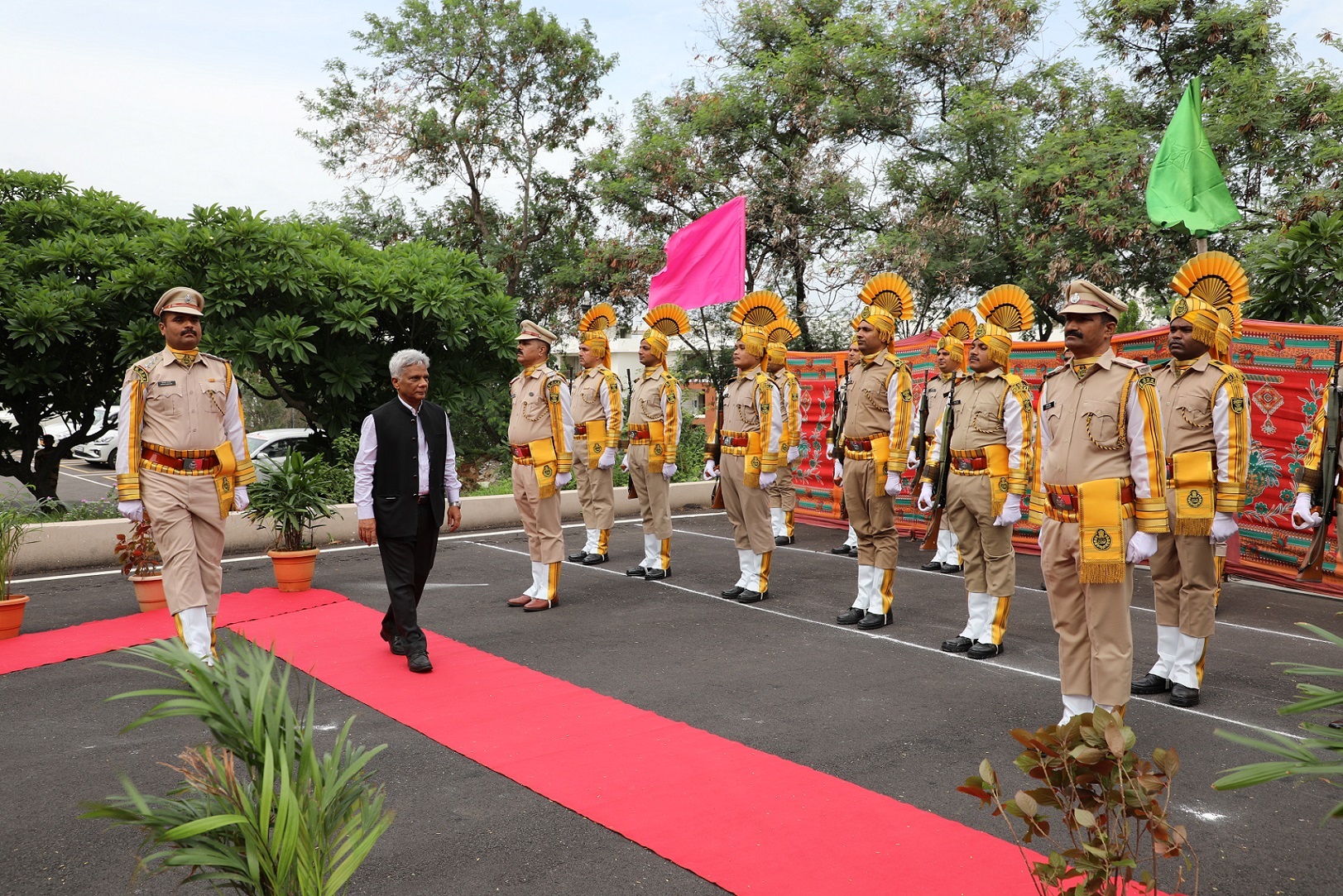  Guard of honour by Central Industrial Security Force.