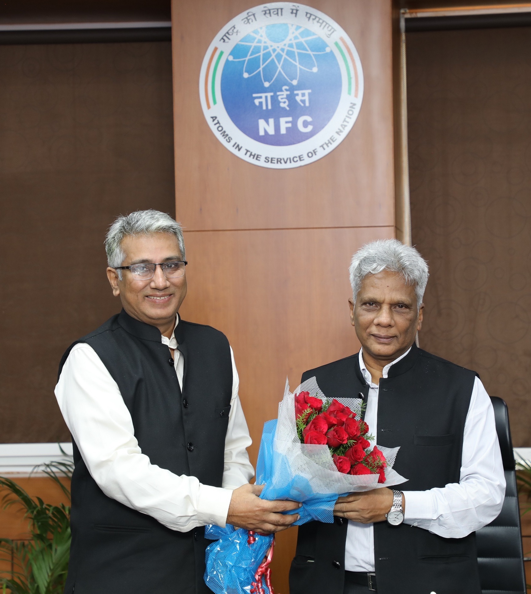  CE, NFC welcoming Dr. Ajit Kumar Mohanty, Chairman, AEC & Secretary, DAE.