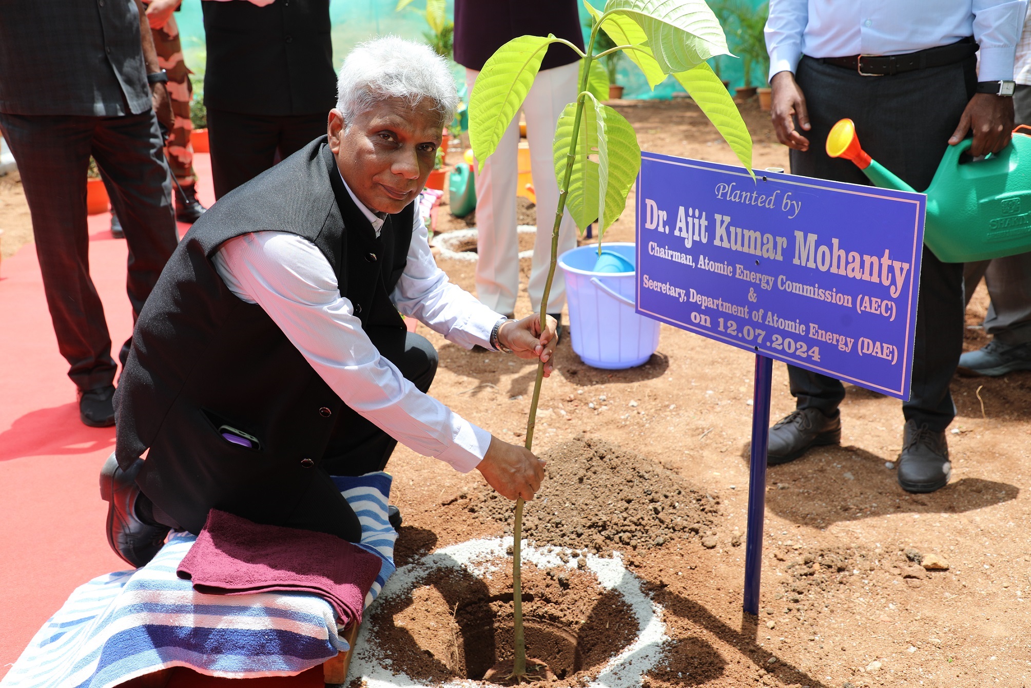  Plantation by Dr. Ajit Kumar Mohanty, Chairman, AEC & Secretary, DAE.