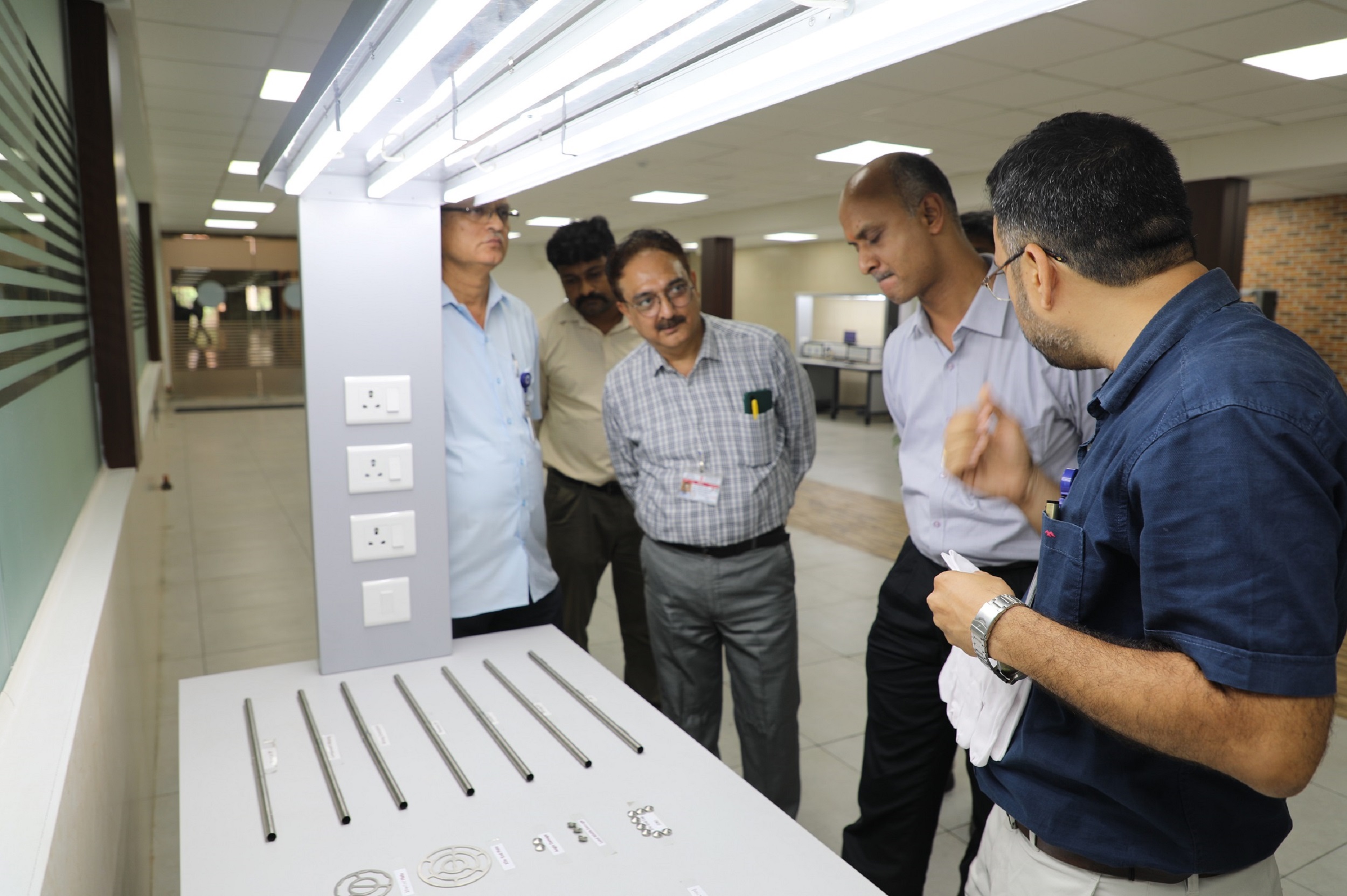 Shri Muthukrishnan Shankaranarayanan, JS (F), DAE at quality inspection facility. 