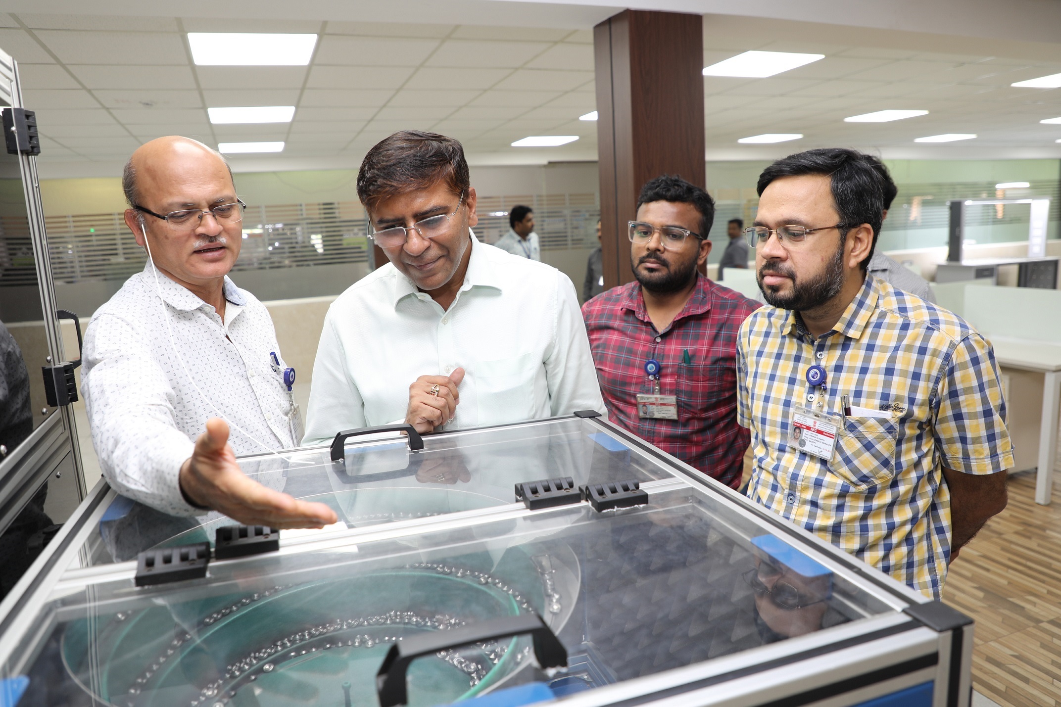 Shri Rajeev Kumar Mital, Additional Secretary & Financial Advisor, DAE visited QA facilities along with Shri R K Chaube, Dy.Chief Executive, NFC. 