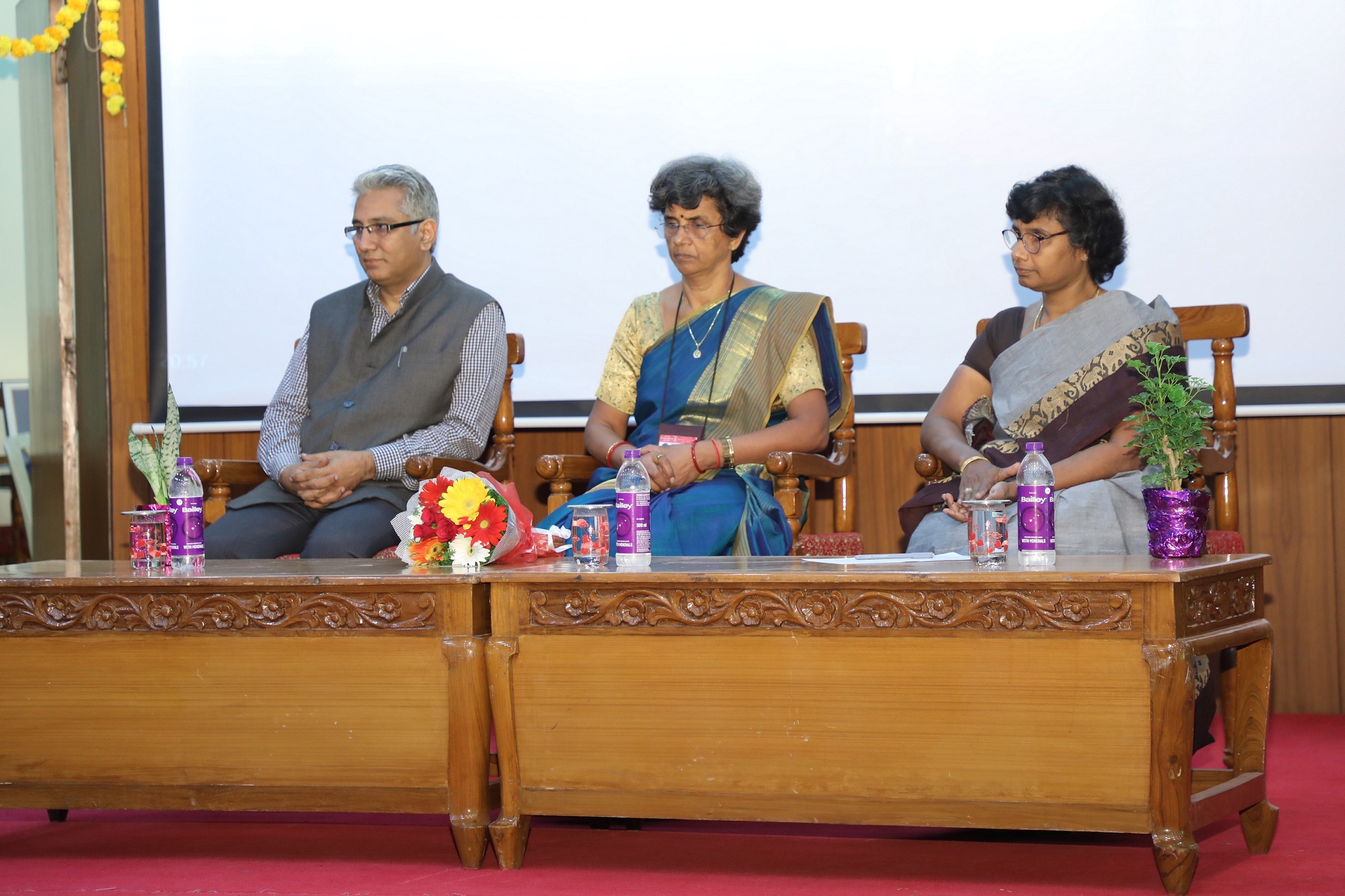 Dignitaries on the dais. 
