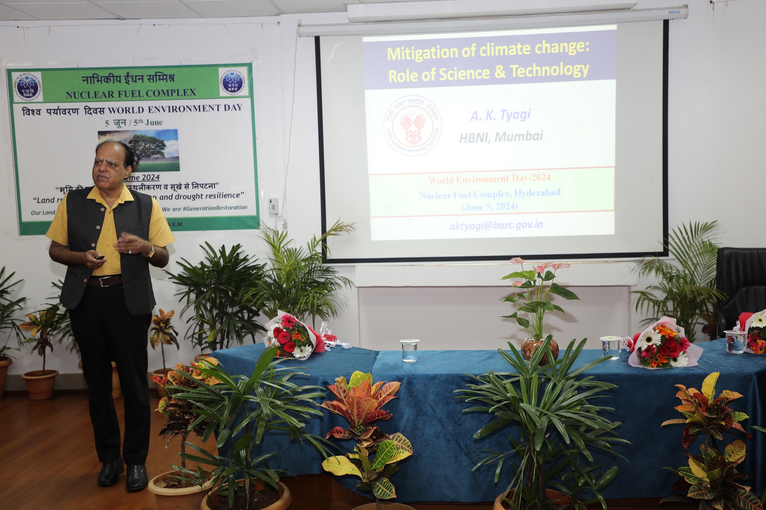 Lecture by Chief Guest, Dr. A.K. Tyagi. 