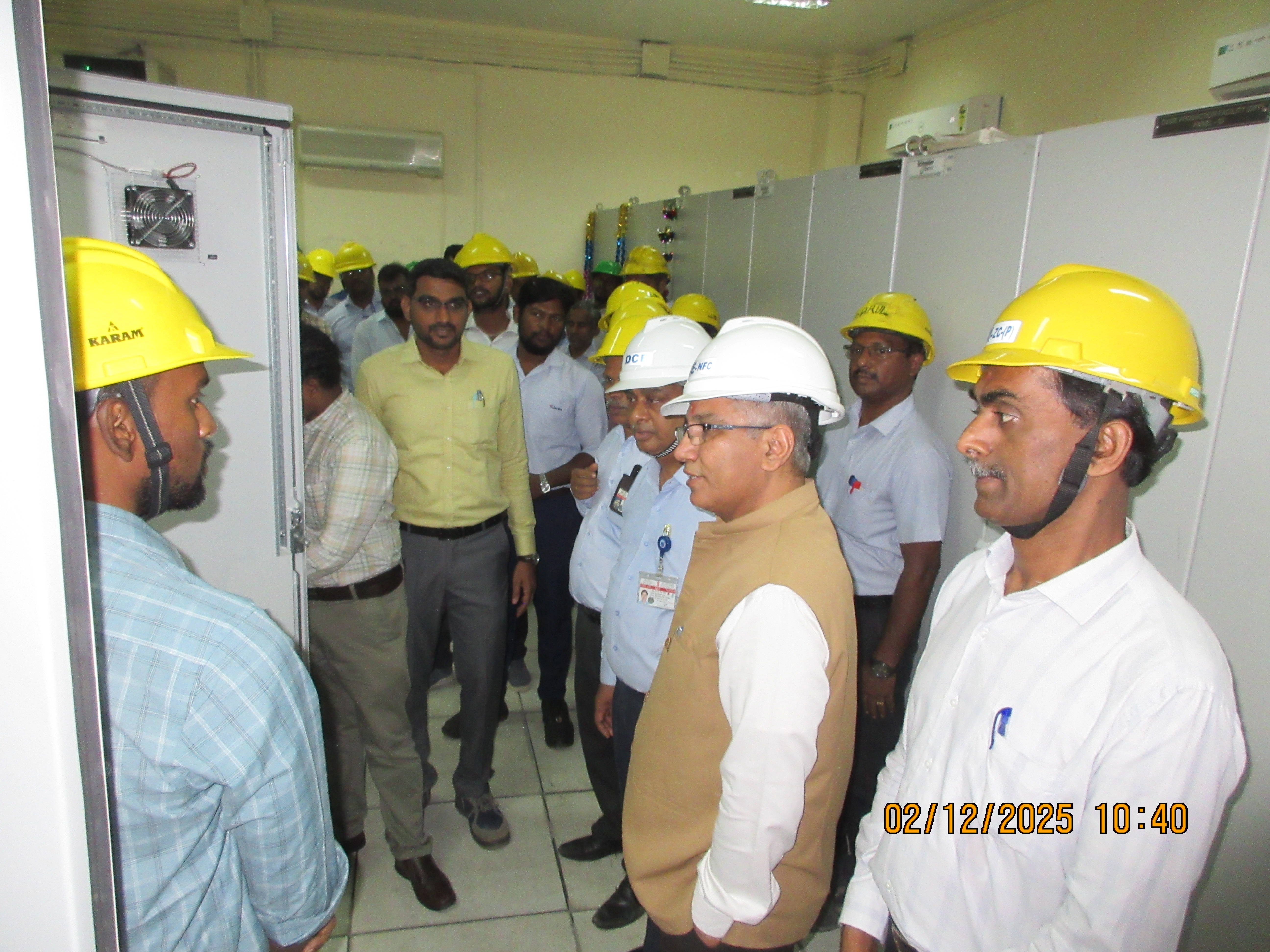 PLC upgradation inauguration by CE, NFC