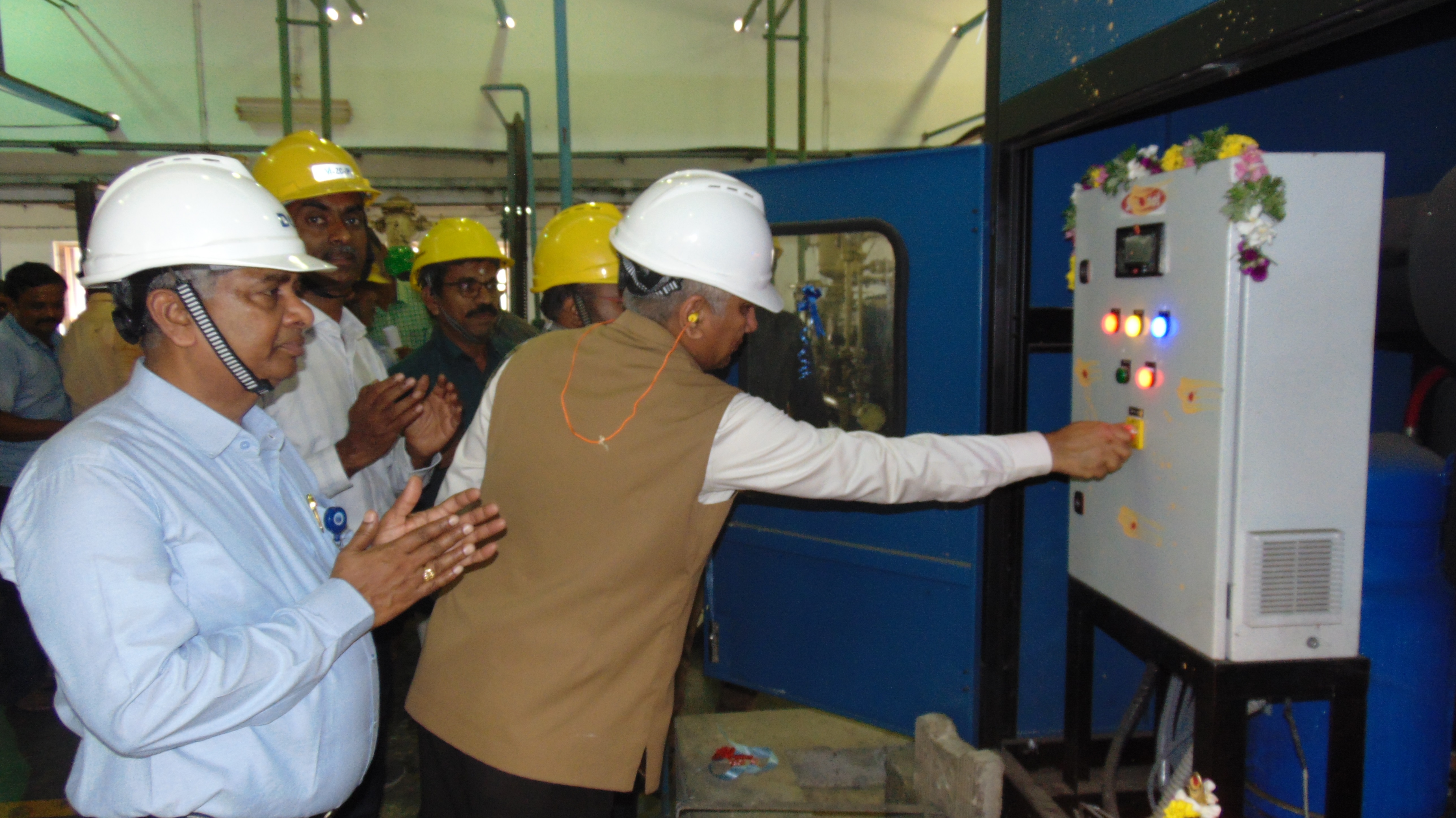 Cooling tower inauguration by CE, NFC